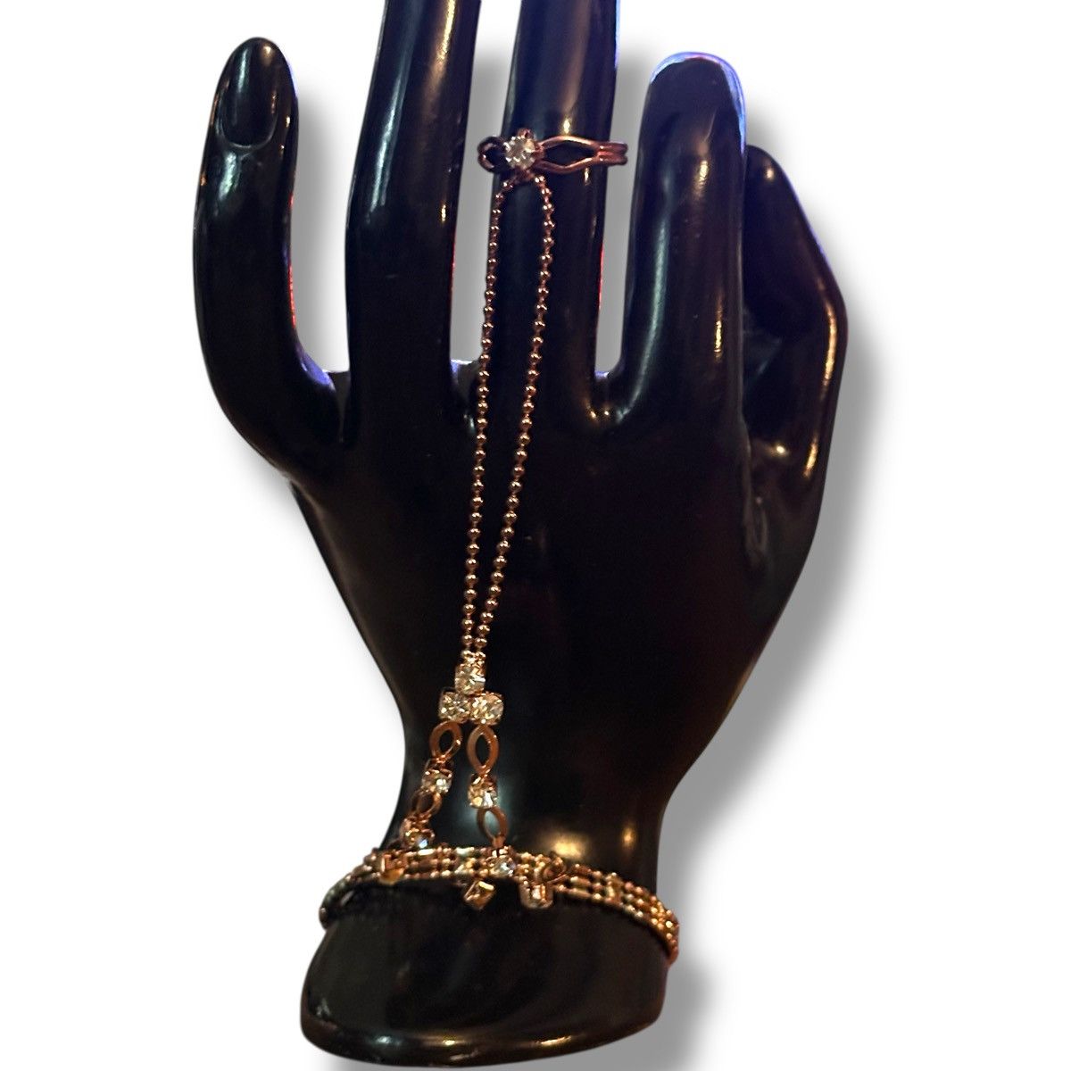 Other Gold tone rhinestone slave bracelet Size ONE SIZE - 2 Thumbnail