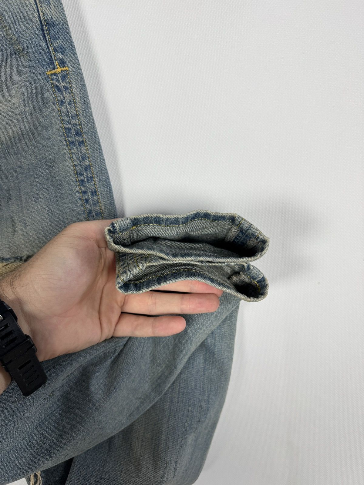 Represent Clo. Represent Destroyer Indigo Skinny Jeans Distressed Denim 30 Size US 30 / EU 46 - 8 Thumbnail
