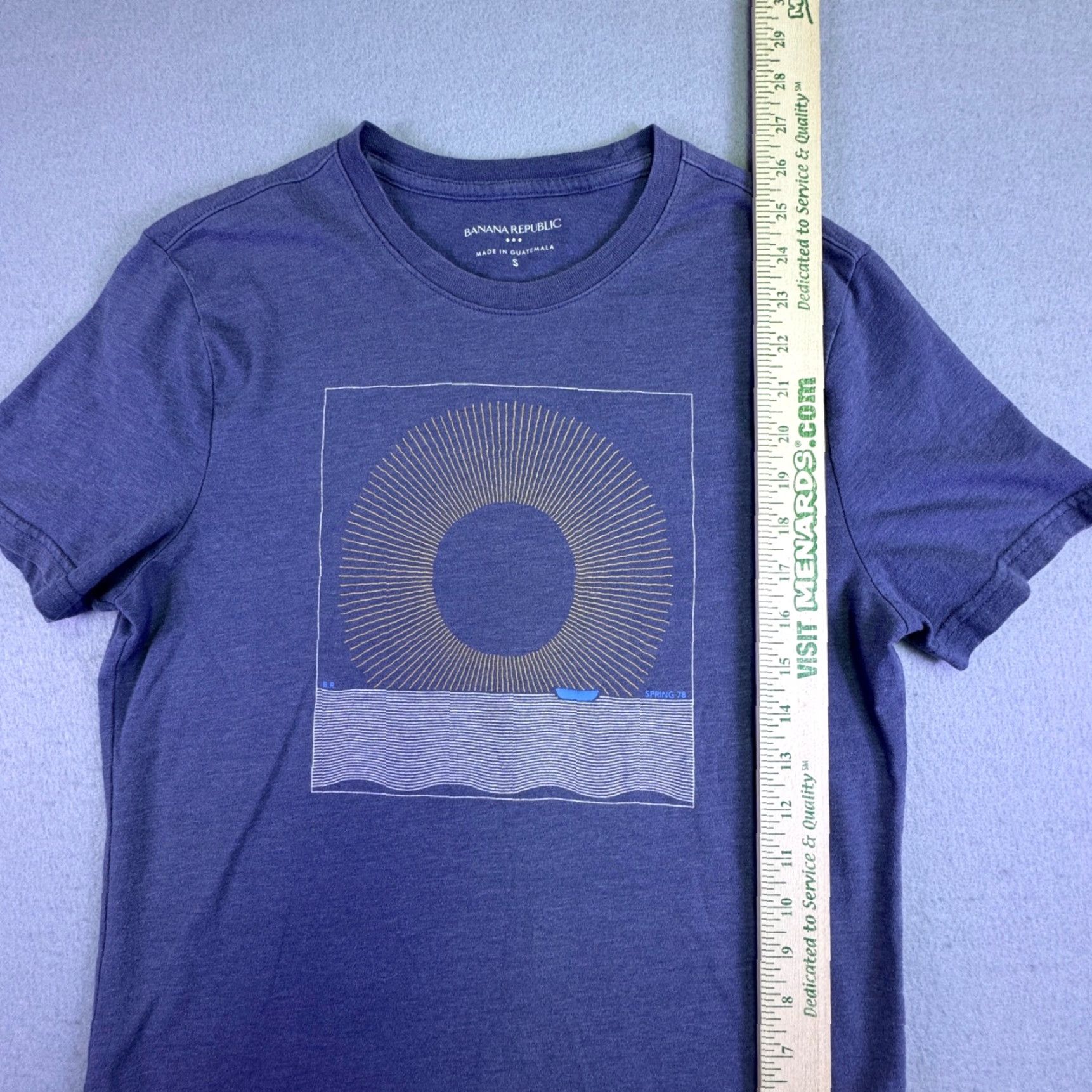 Banana Republic VINTAGE Banana Republic Shirt Men S Navy Blue Graphic T-Shirt Spring 78 Sun Boat Size US S / EU 44-46 / 1 - 3 Thumbnail