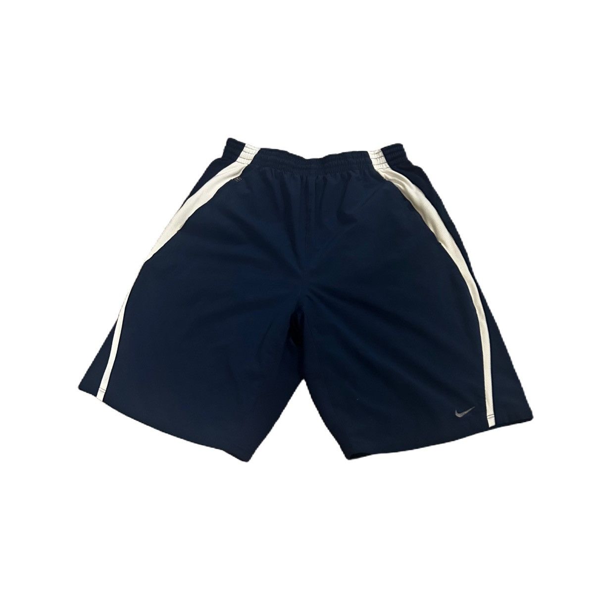 Nike Nike Dri-fit Men’s Navy Athletic Shorts Elastic Waist Sz. M Size US 27 - 1 Thumbnail