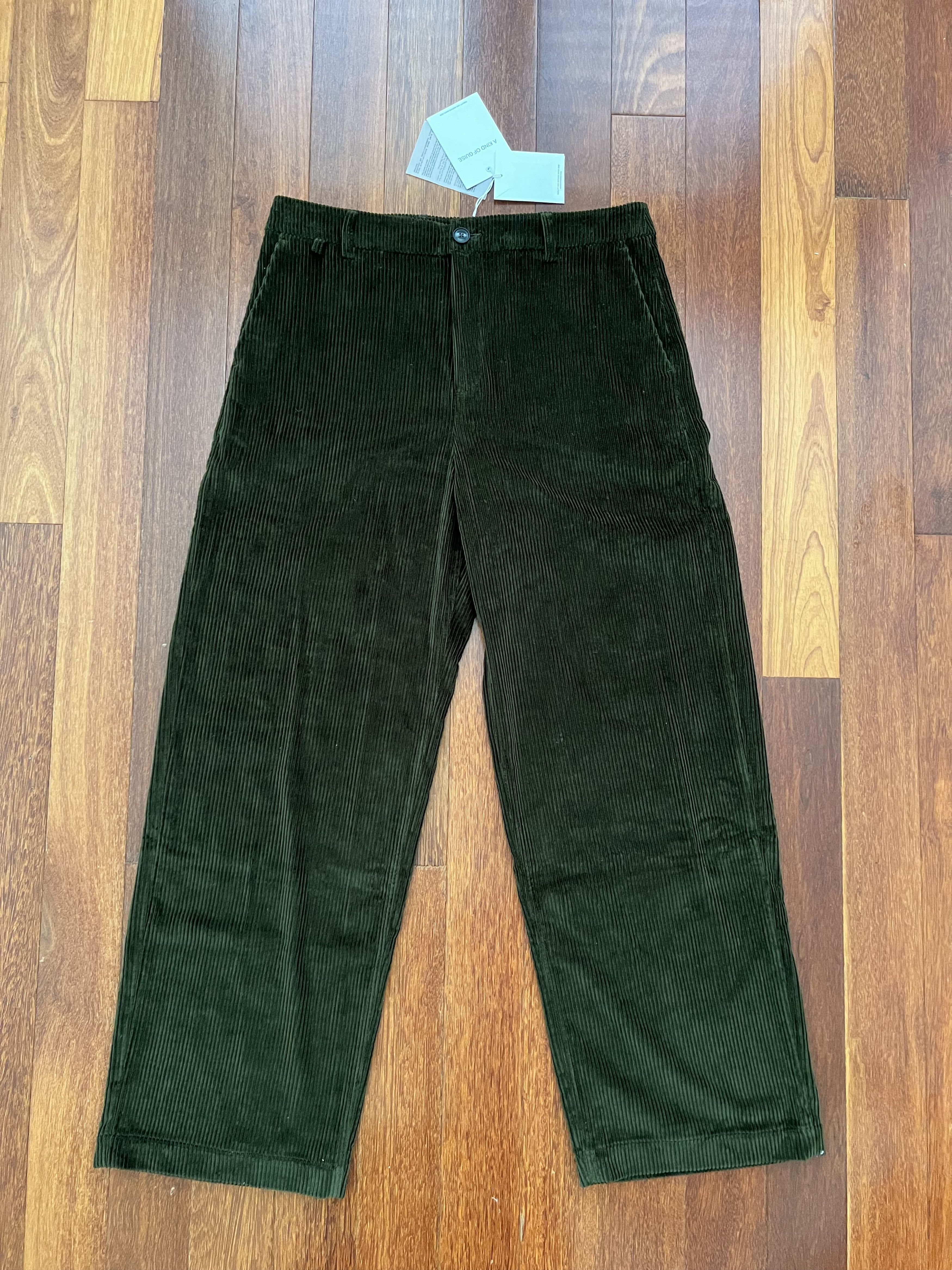A Kind Of Guise 💚 AW23 A Kind Of Guise Vali Chino Olive Corduroy NEW Size US 32 / EU 48 - 6 Thumbnail