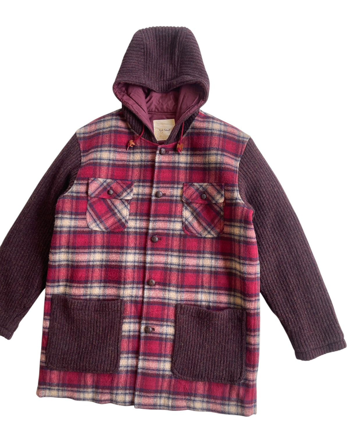Karl Helmut Karl Helmut Check Hooded Parka Size US M / EU 48-50 / 2 - 4 Thumbnail