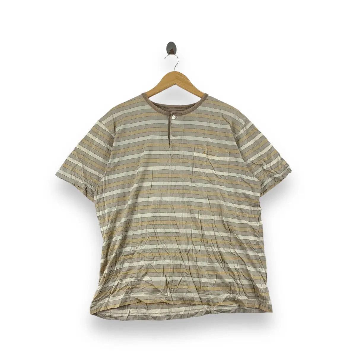 Aquascutum Vintage 90’ AQUASCUTUM LONDON Nova Checks Tee Shirt Top Size US L / EU 52-54 / 3 - 1 Thumbnail