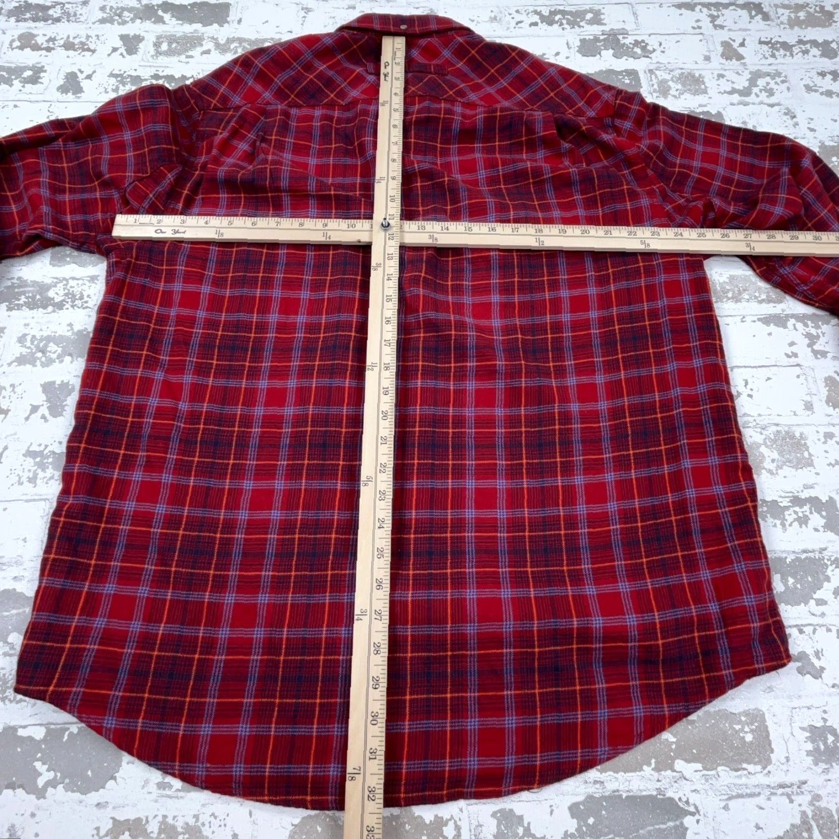 Vintage Duluth Shirt Men L Red Plaid Flannel Button-Up Relaxed Fit Workwear Casual Rescue Western Cowboy Southwestern Winter Fall Spring Size US L / EU 52-54 / 3 - 6 Thumbnail