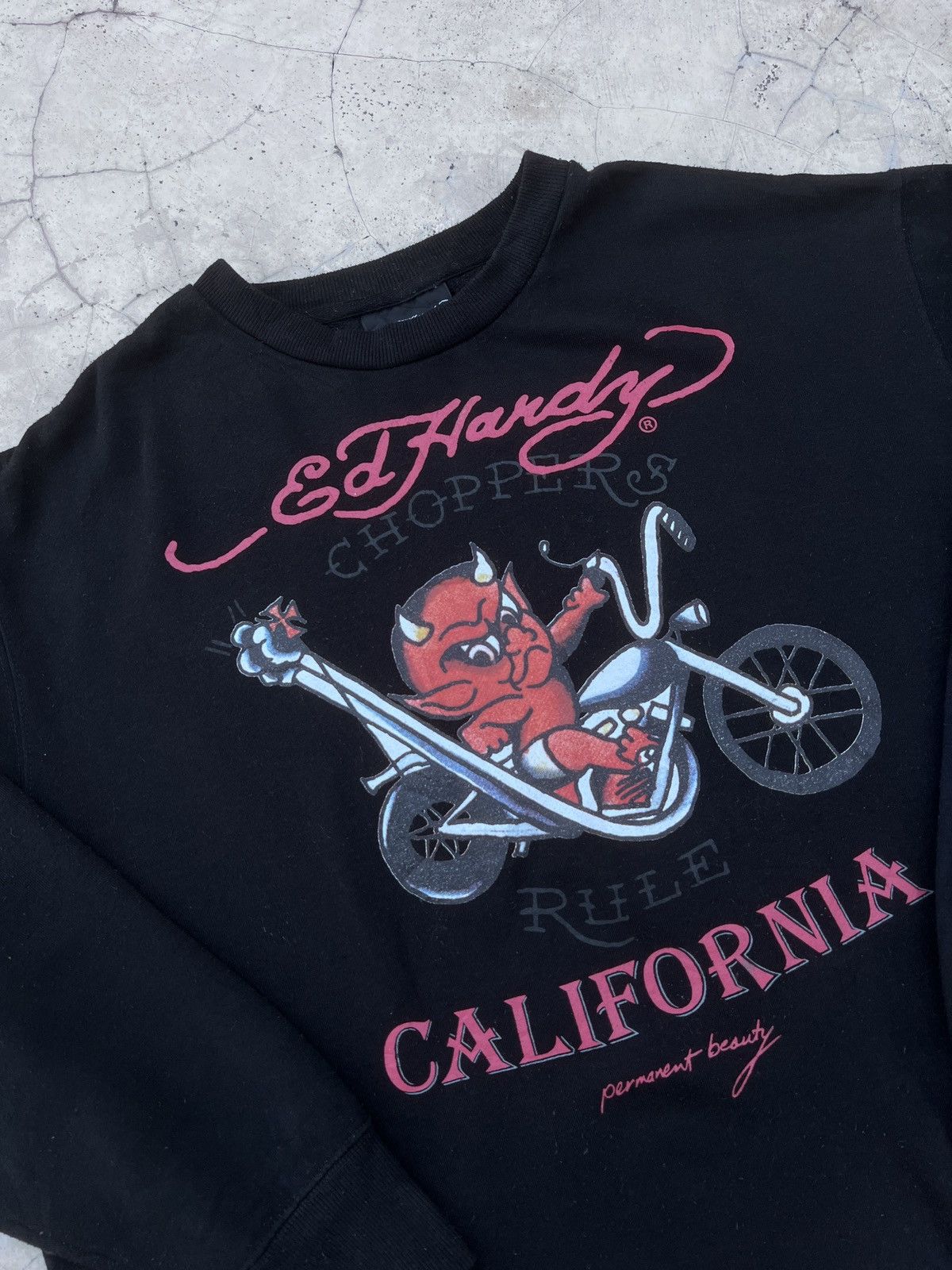 Tedman Ed Hardy Tedman choppers Rare Sweatshirt Size US XL / EU 56 / 4 - 2 Thumbnail