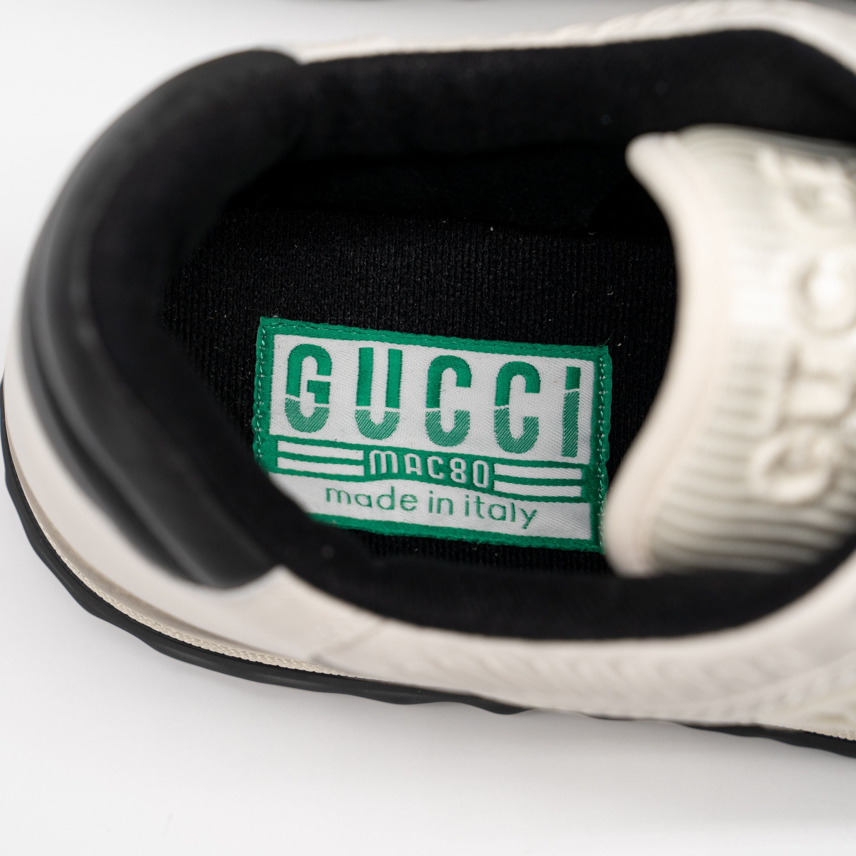 Gucci Gucci MAC80 Sneakers Off White Black GG Leather Size US 13 / EU 46 - 10 Thumbnail