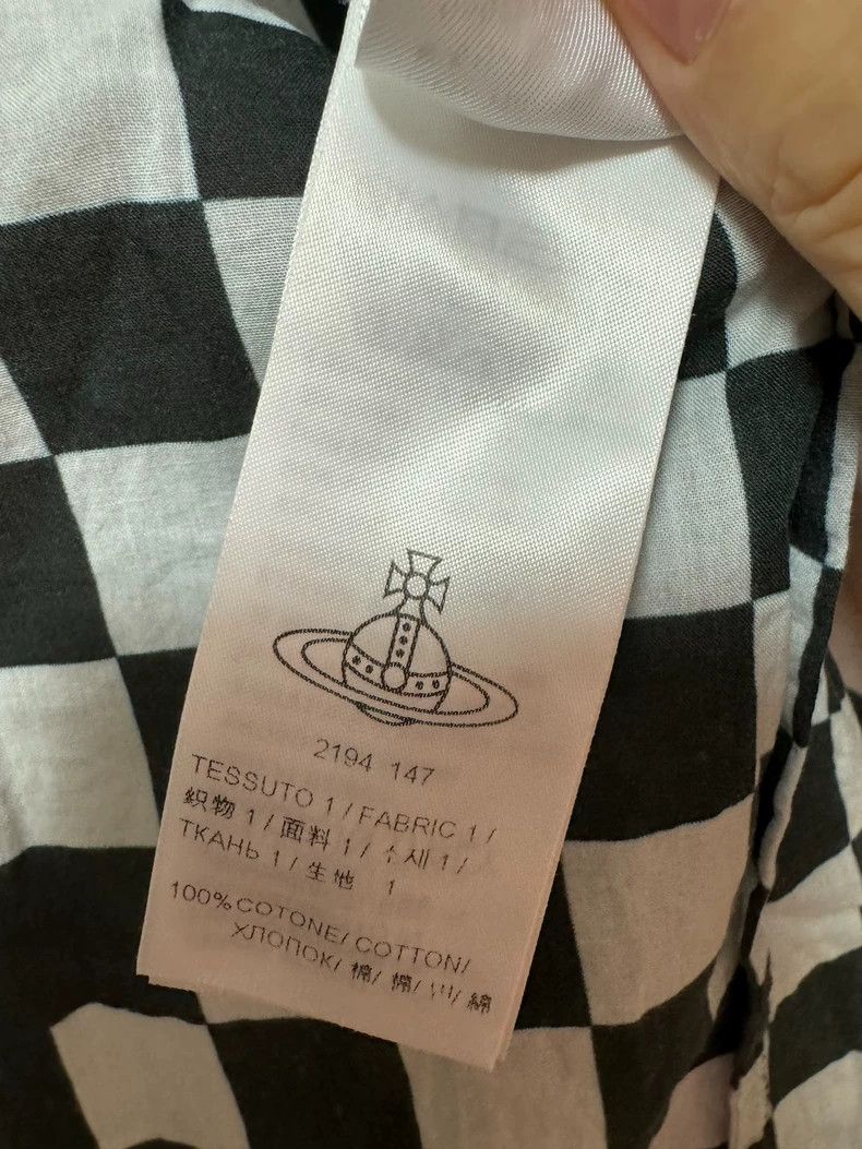 Vivienne Westwood Vivienne Westwood A black and white checkered dress Size L / US 10 / IT 46 - 6 Thumbnail