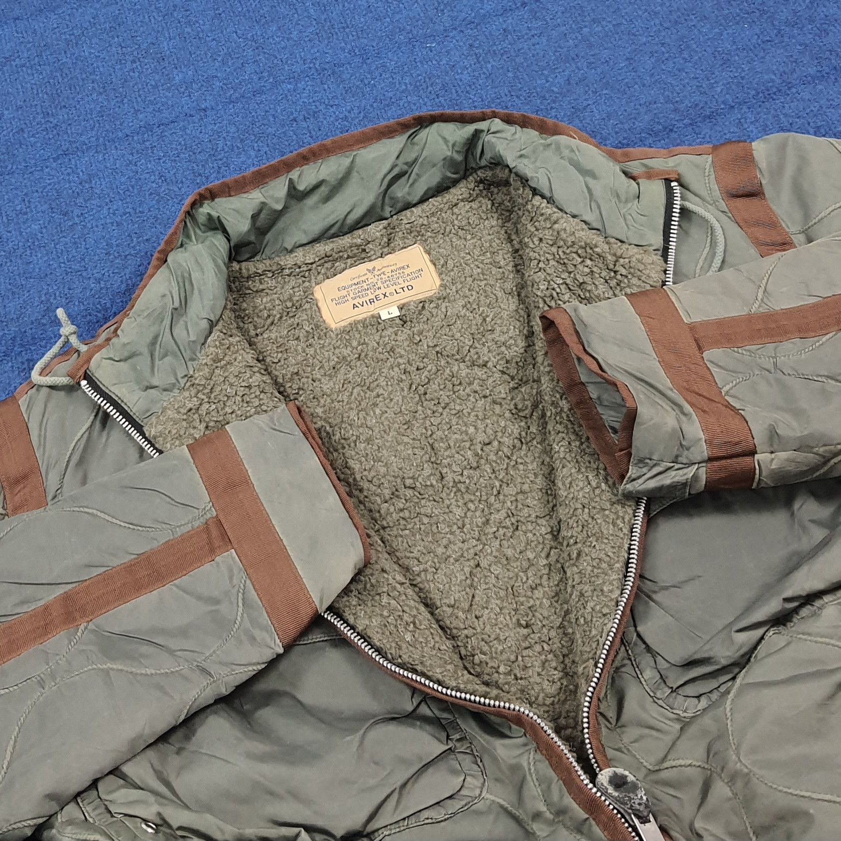 Avirex Vintage Avirex Quilted Flight Sherpa Lined Bomber C304N22 Size US M / EU 48-50 / 2 - 4 Thumbnail