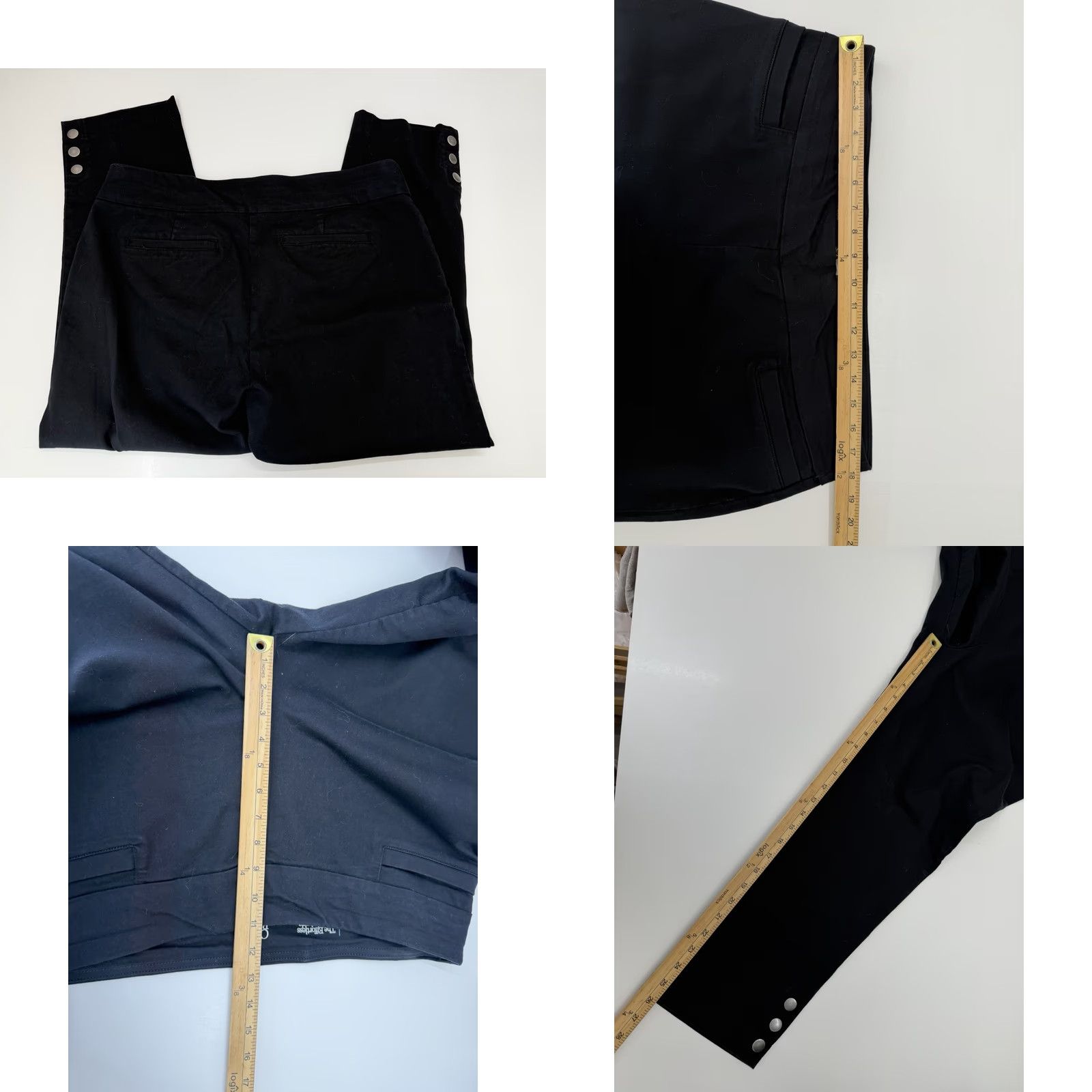 Croft & Barrow Croft & Barrow Womens Dress Pants Size 16 Reg Black Effortless Stretch Ankle Pants Size 38" / US 16 / IT 52 - 8 Thumbnail