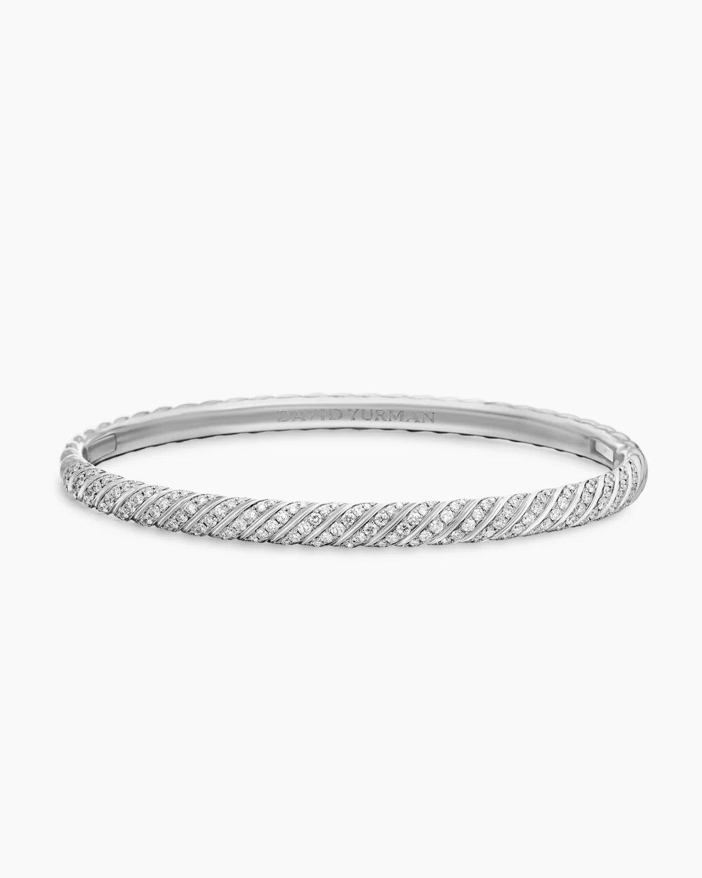 David Yurman oc11z0925 Size: M / Sculpted Cable Bangle Bracelet Silver Size ONE SIZE - 4 Thumbnail