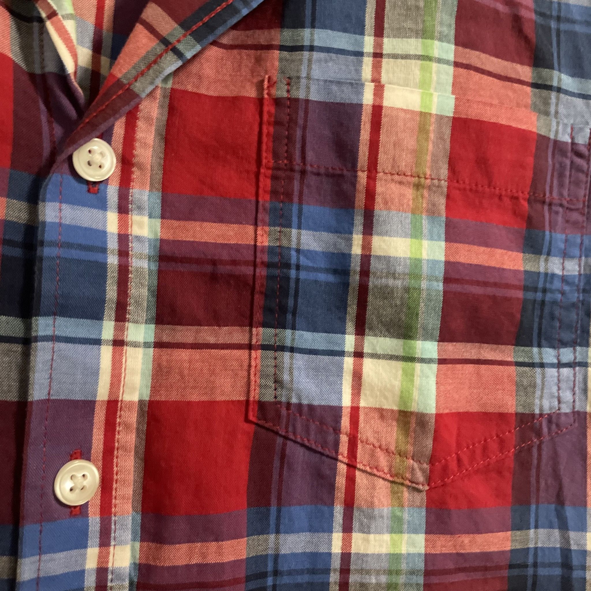 Other Peacocks Men's Short Sleeve Plaid Button-Down Shirt Size US S / EU 44-46 / 1 - 3 Thumbnail