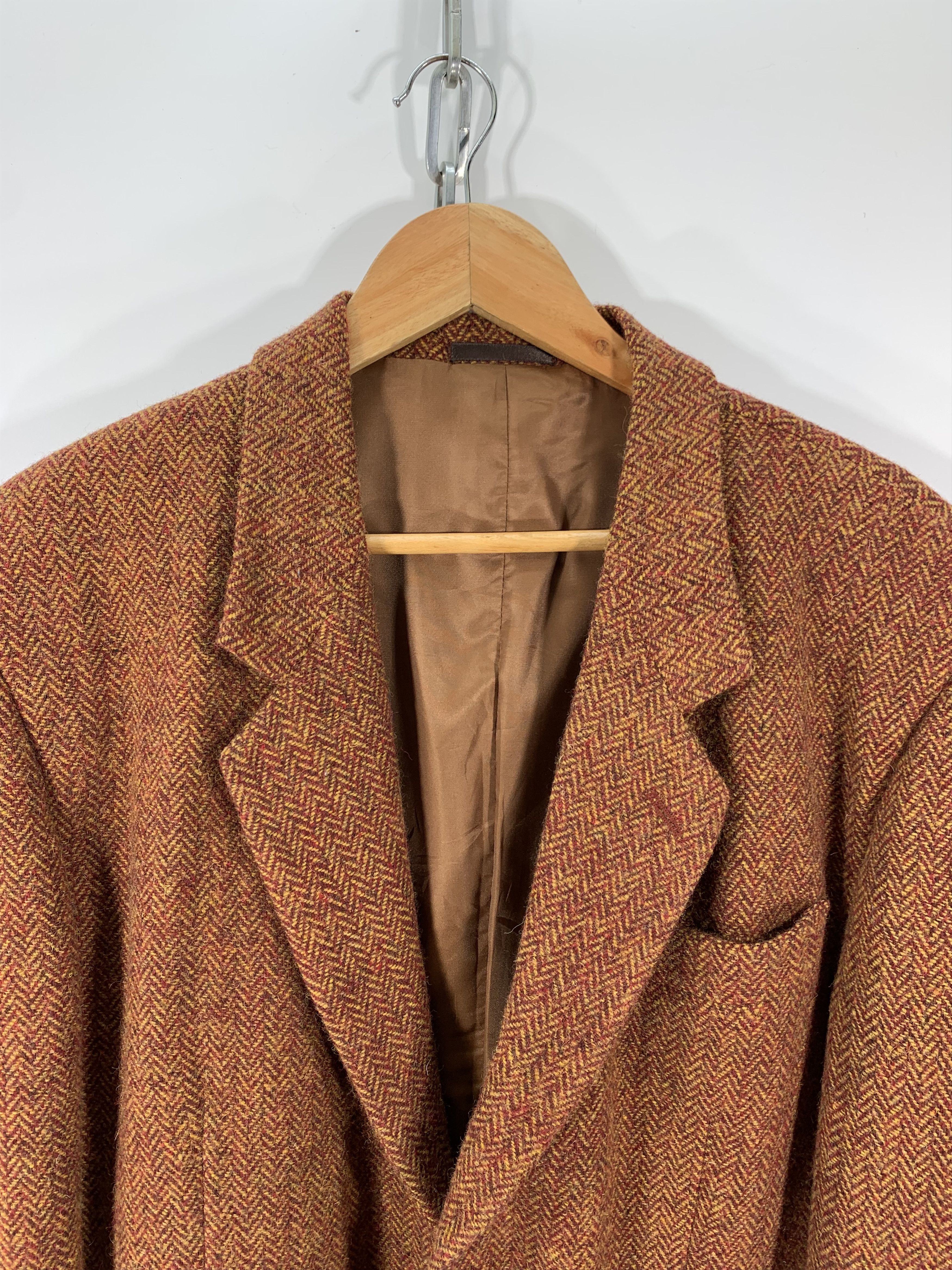 Harris Tweed × Octopus × Vintage Vintage Octopus army X harris tweed Wool Blazer Size US L / EU 52-54 / 3 - 4 Thumbnail