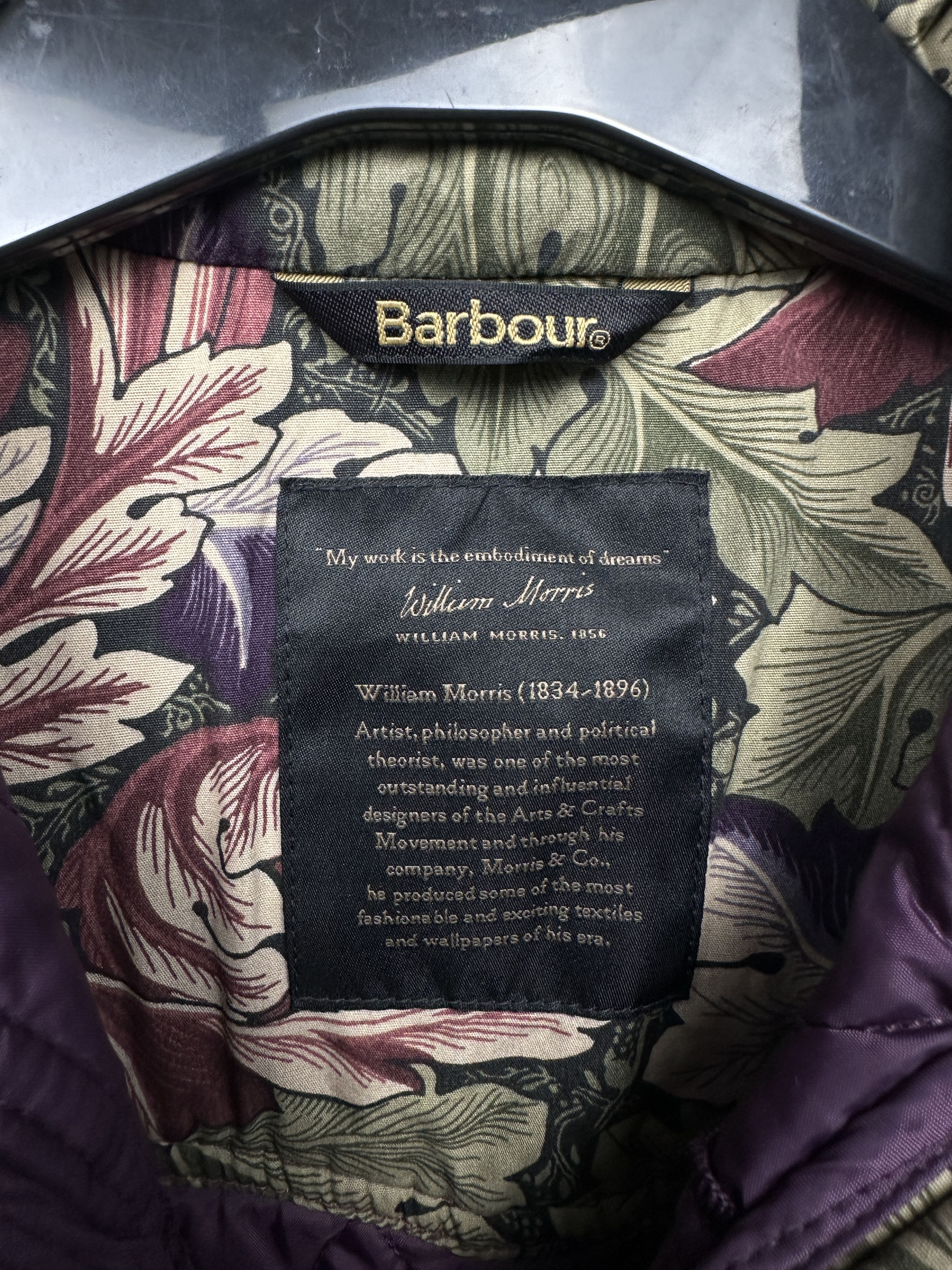 Barbour Barbour William Morris Womens Ruskin Quilted Jacket Size S / US 4 / IT 40 - 4 Thumbnail