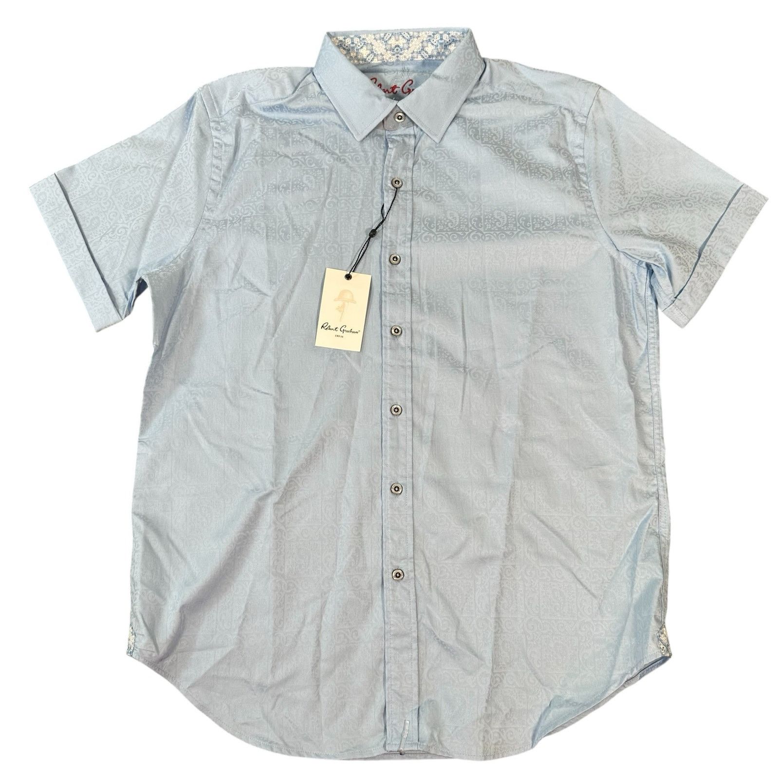 Robert Graham Robert Graham Windsor 2 Short Sleeve Button Down Shirt Size US M / EU 48-50 / 2 - 2 Thumbnail