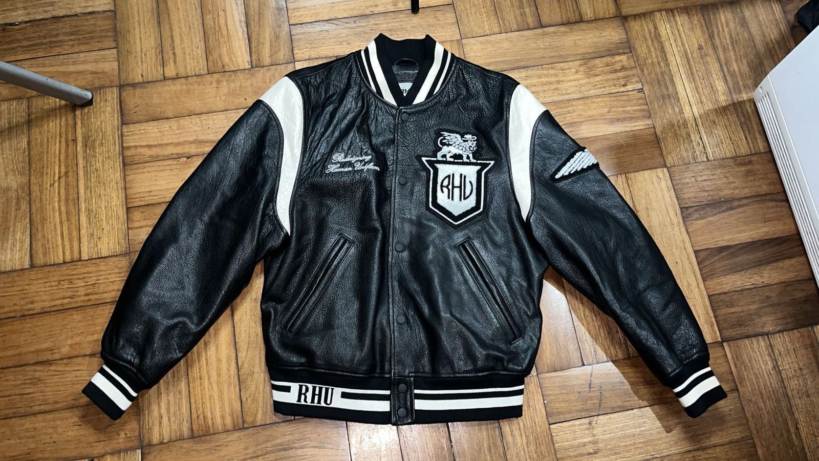 Rhude × Zara chaqueta cuero varsity bomber Size US M / EU 48-50 / 2 - 2 Thumbnail