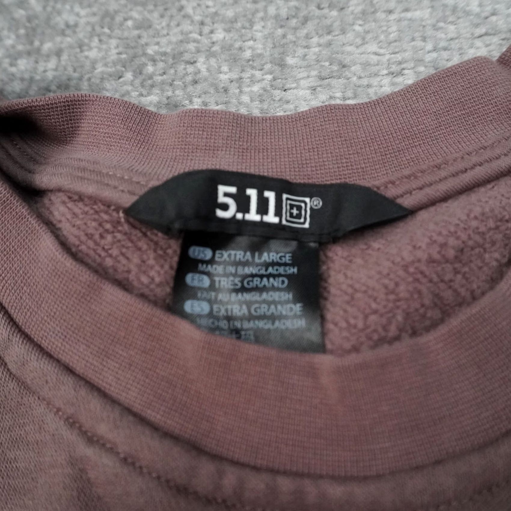 Vintage 5.11 Tactical Mens XL Brown Long Sleeve Pullover Crew Neck Sweatshirt Pockets Size US XL / EU 56 / 4 - 5 Thumbnail