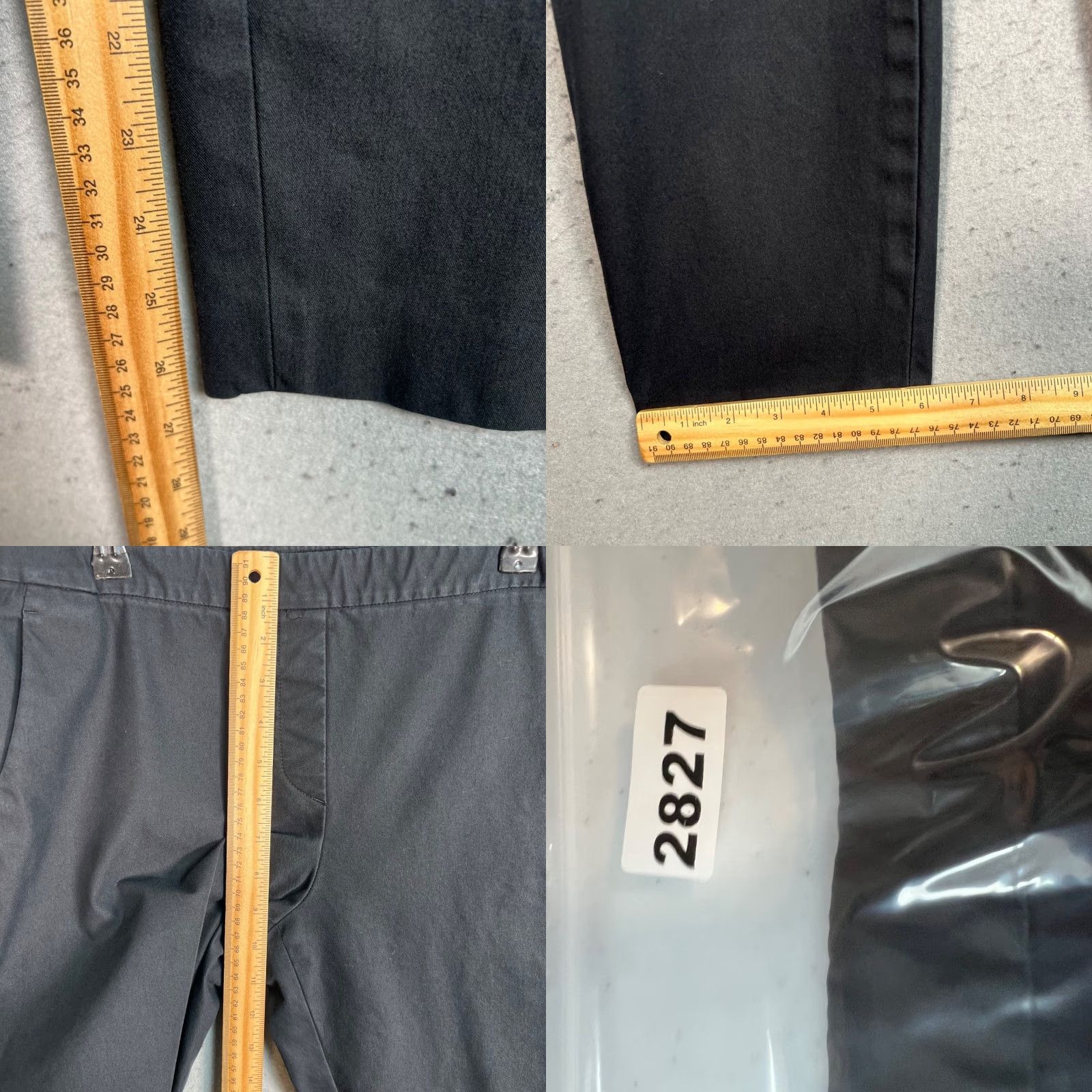 Theory Theory Womens Size 10 Black Tapered Dress Pants Cotton Blend Elastic Waist Size 32" / US 10 / IT 46 - 8 Thumbnail