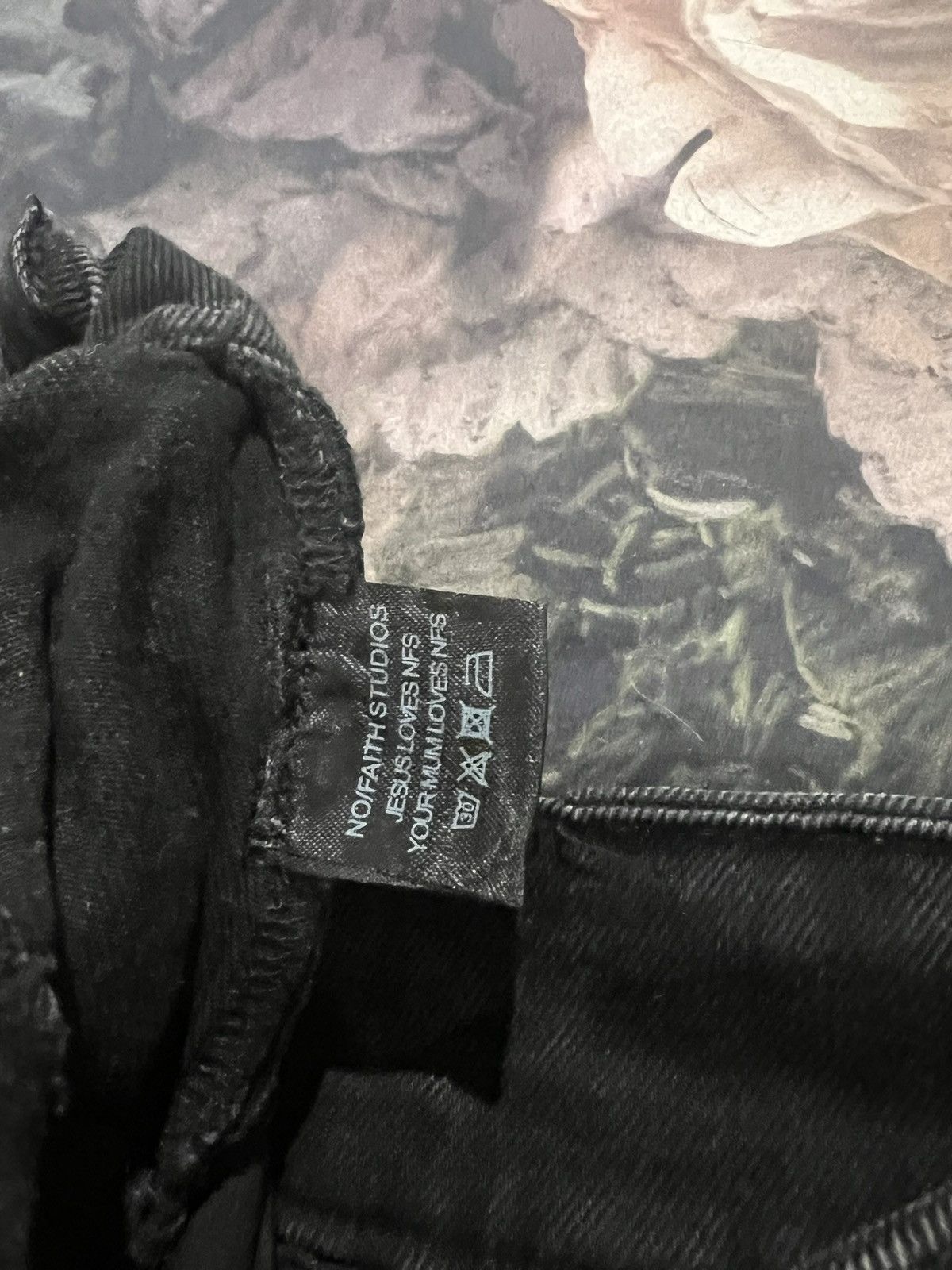 No Faith Studios No/Faith studios Black Heavy Cargo pants Size US 32 / EU 48 - 8 Thumbnail