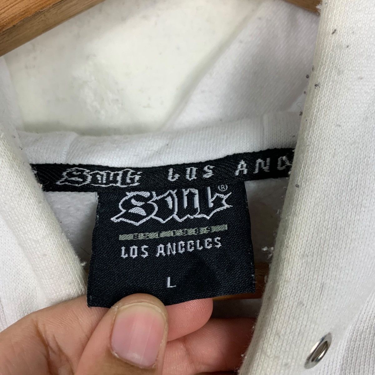 Japanese Brand SOUL USA Los Angeles Big Logo Pullover Hoodies #1770-C78 Size US L / EU 52-54 / 3 - 15 Thumbnail