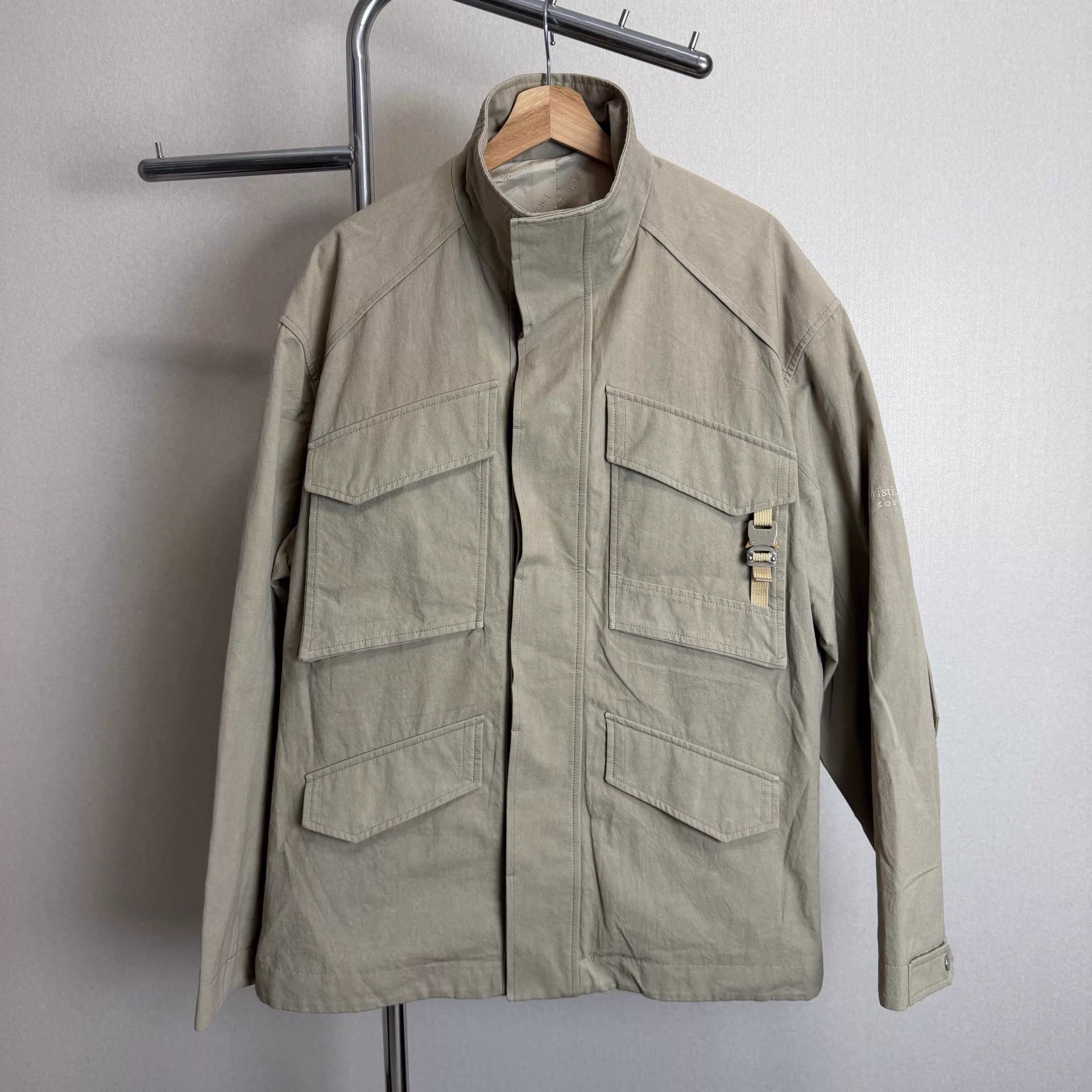 Dior DIOR FW22 Beige Multi-Pocket Stand Collar Men's Jkt Size US L / EU 52-54 / 3 - 1 Thumbnail