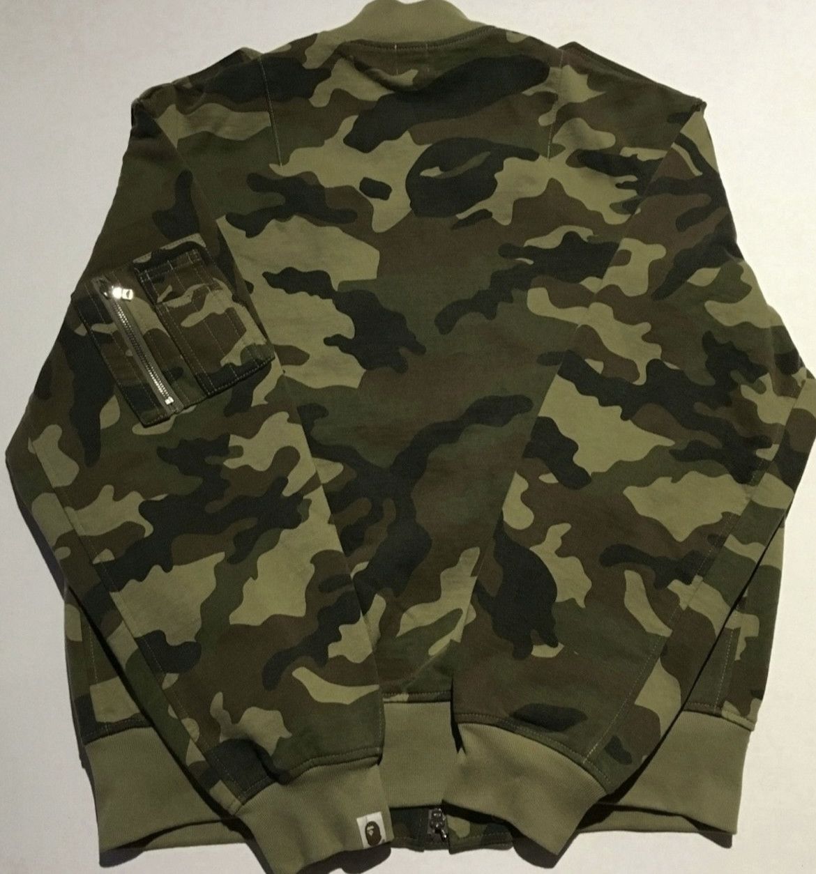 Bape Bape camo MA-1 varsity bomber jacket Size US XL / EU 56 / 4 - 2 Thumbnail