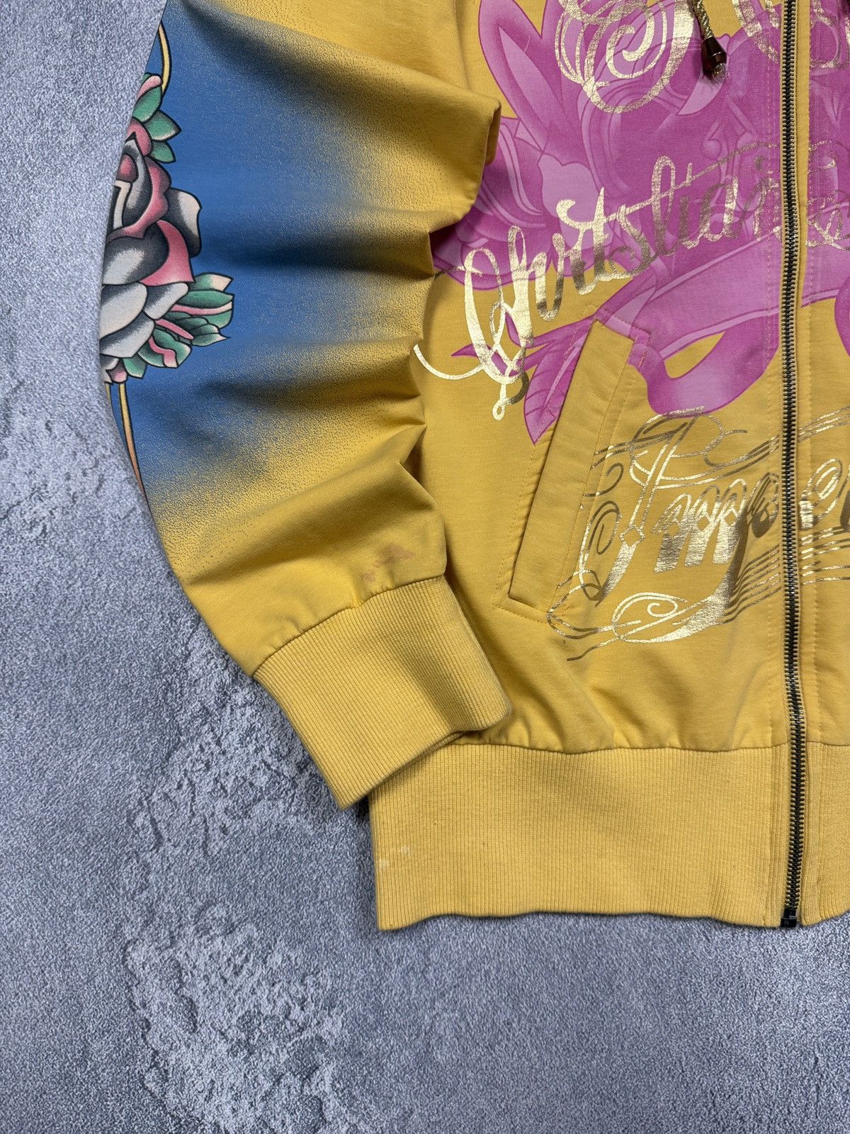Christian Audigier Vintage Y2K Christian Audigier Zip Hoodie Size US M / EU 48-50 / 2 - 4 Thumbnail