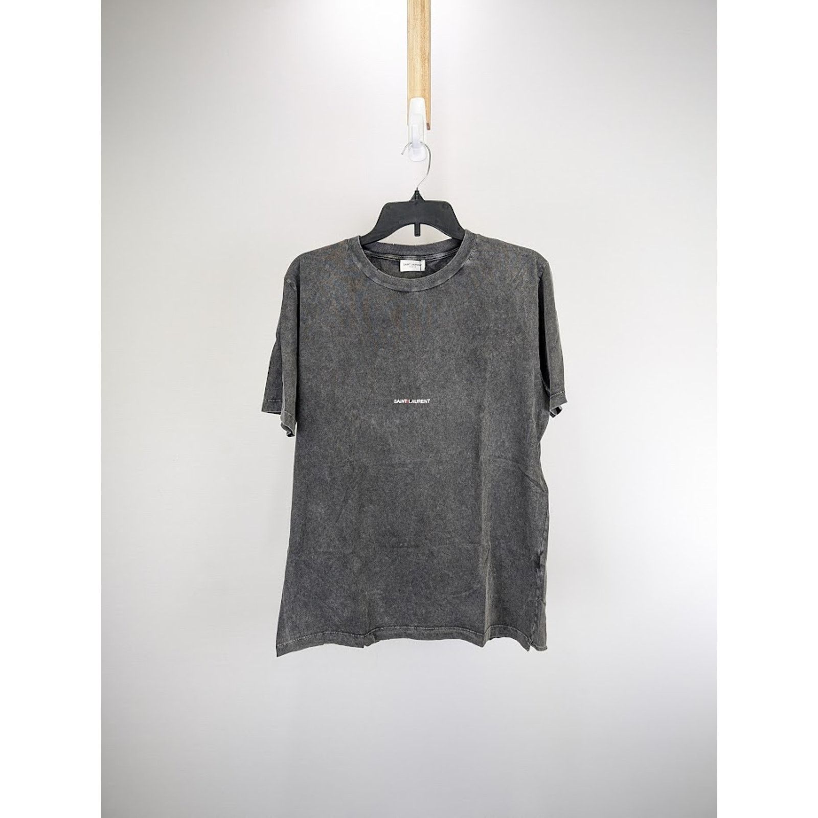Saint Laurent Paris o1rshd1 Logo Print T-Shirt in Black Size US XXL / EU 58 / 5 - 1 Thumbnail