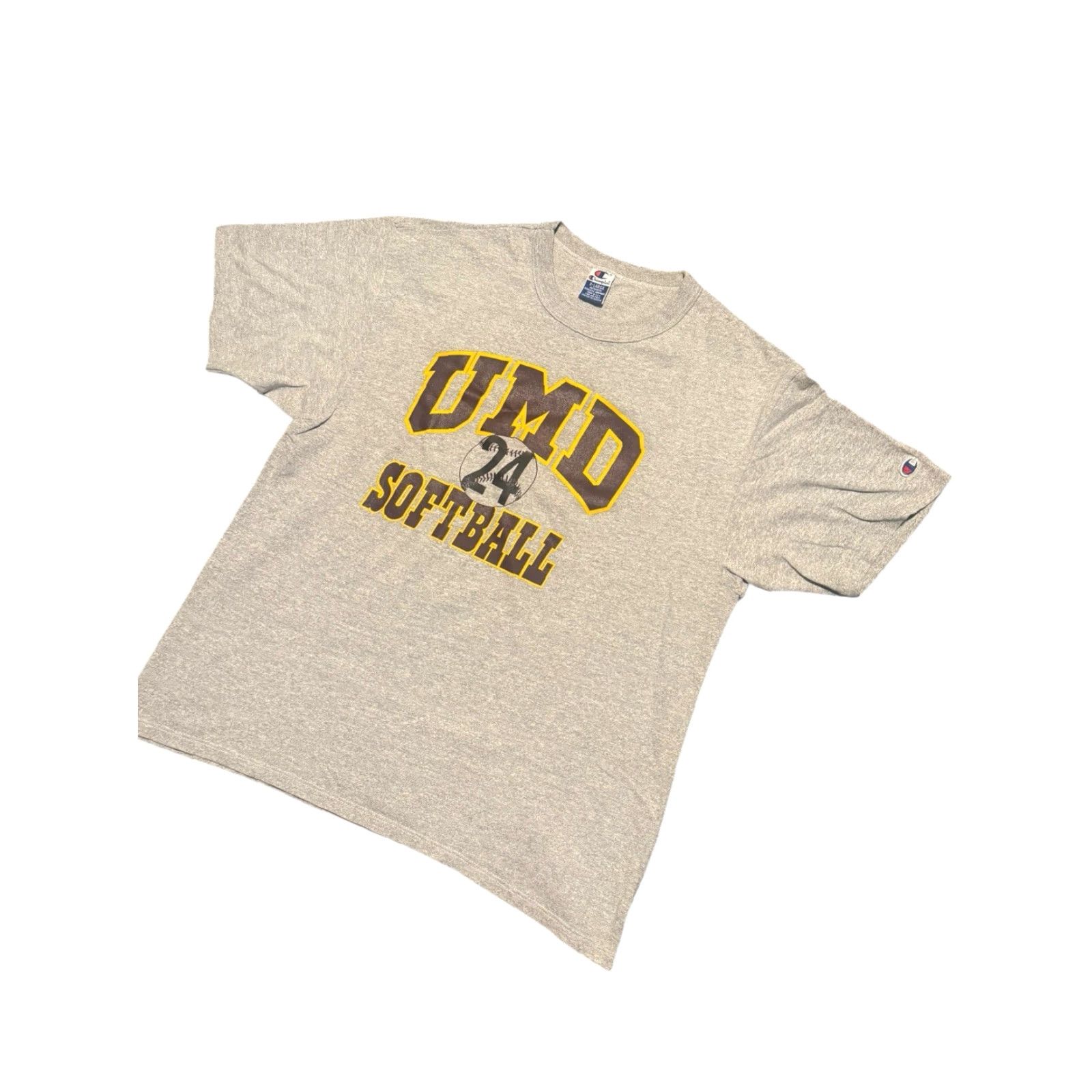 Champion VINTAGE Champion T-Shirt University of Maryland Softball Print 90s Grey XL Men Size US XL / EU 56 / 4 - 4 Thumbnail