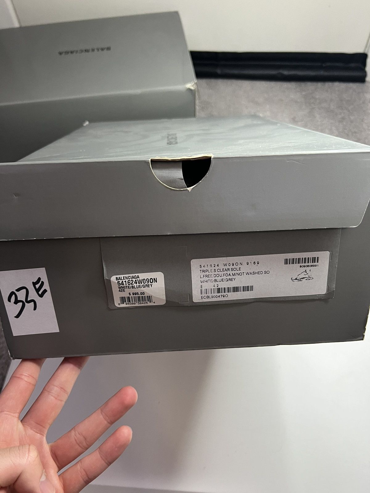 Balenciaga Balenciaga Triple S white/blue Size US 9 / EU 42 - 9 Thumbnail