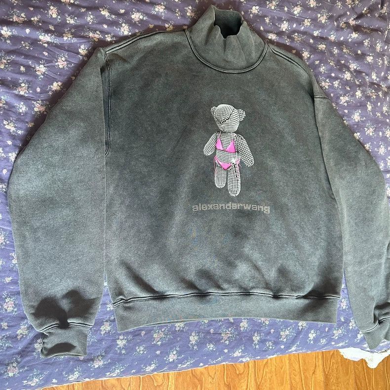 Alexander Wang Teddy Crystal Logo Sweatshirt-
