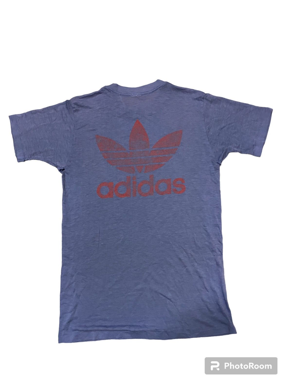 Adidas × Vintage Vintage Adidas 80s Tshirt Made In Usa Size US S / EU 44-46 / 1 - 2 Thumbnail