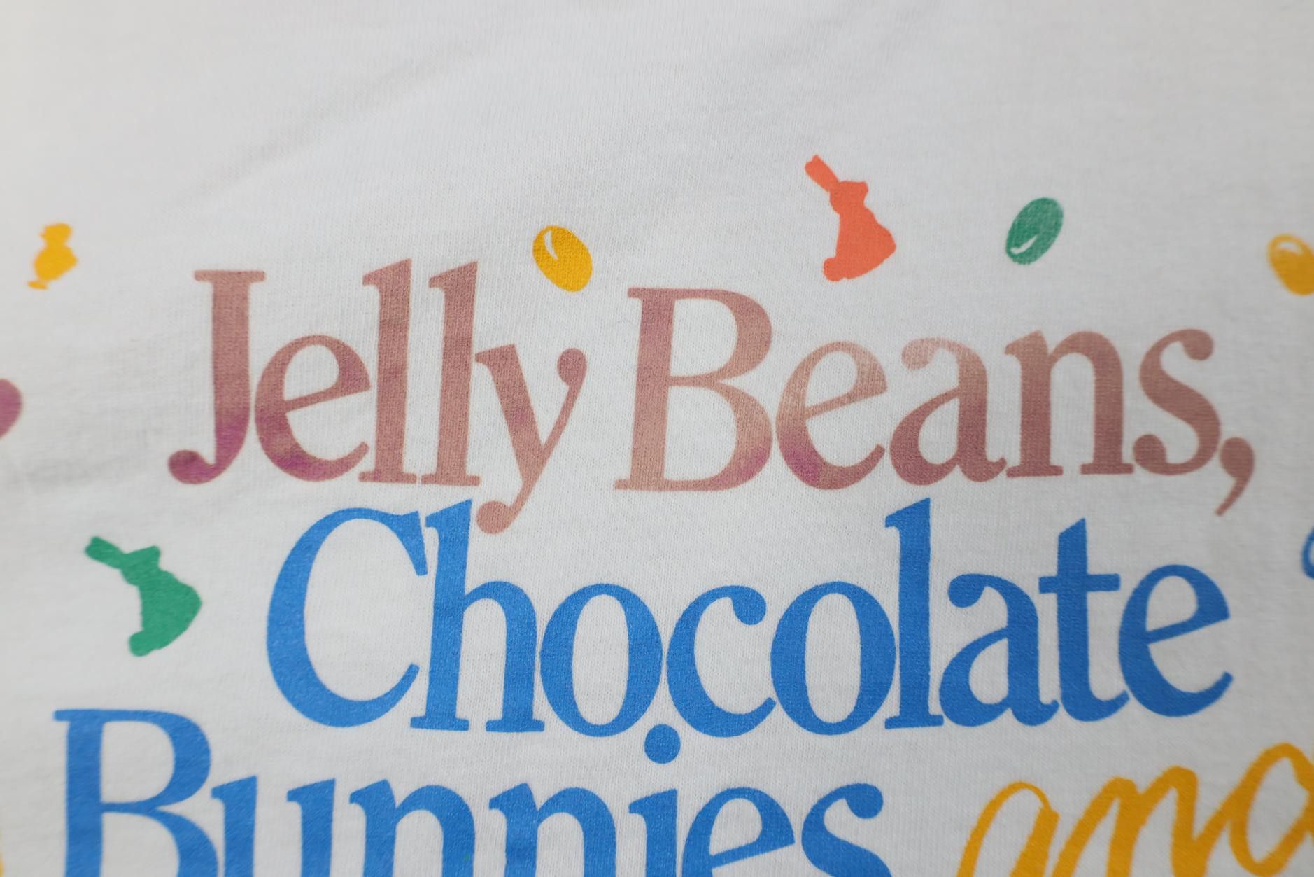 Vintage Vintage 90s Jelly Beans Chocolate Bunnies Easter T-Shirt Size L / US 10 / IT 46 - 5 Thumbnail