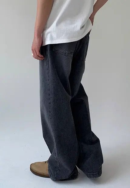 Japanese Brand Men's loose straight wide-leg casual versatile jeans Size US 32 / EU 48 - 7 Thumbnail