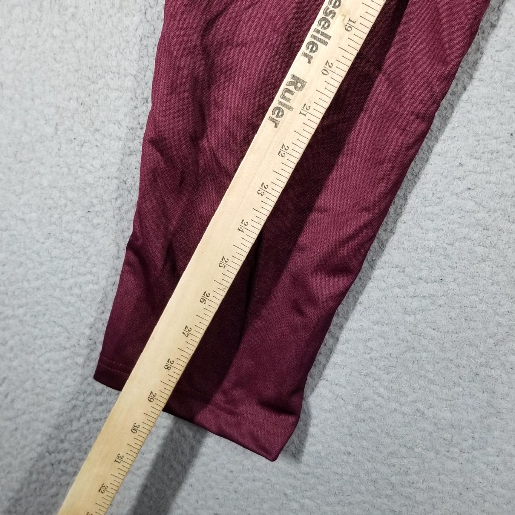 Nike Nike Track Pants Mens Medium Maroon Tapered Zip Ankle Joggers 835573-691 Size US 31 - 7 Thumbnail