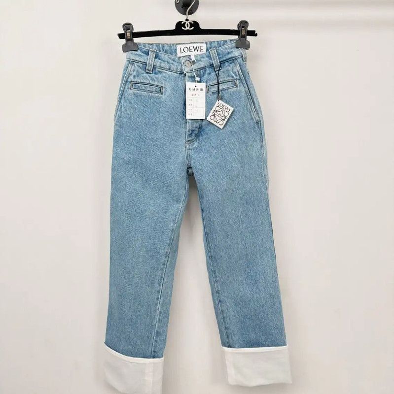 Loewe Loewe Spring Autumn Light Blue Women's Jeans 0089 Size 23" - 1 Thumbnail
