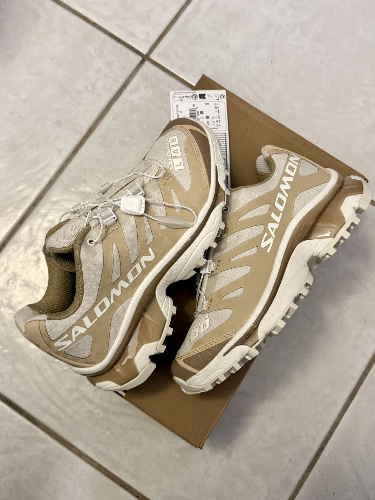 Salomon XT-4 OG PROTECTIVE SAFARI / ALMOND MILK / KELP Size US 5 / IT 35 - 1 Thumbnail