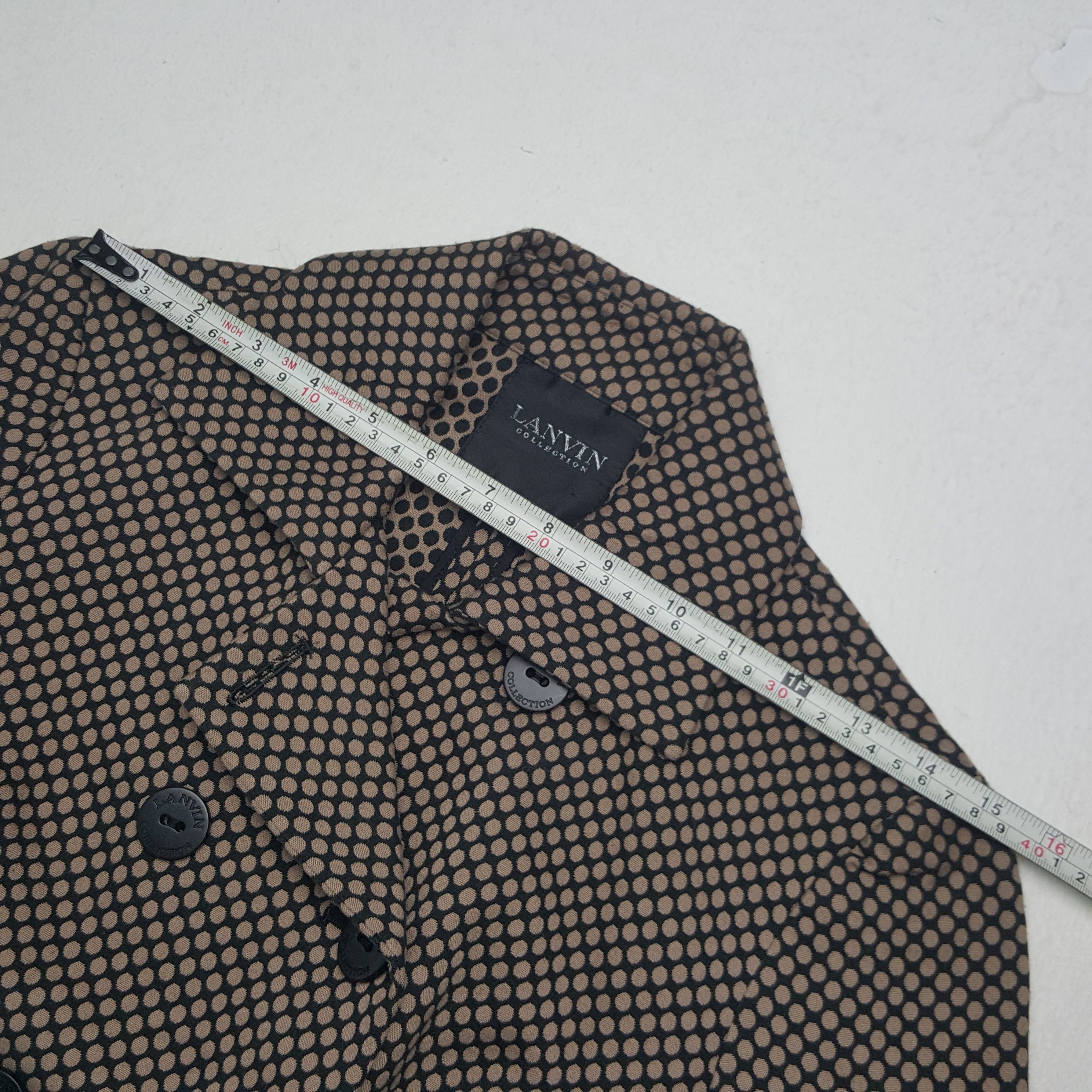 Designer × Lanvin × Vintage Vintage Lanvin Blazer Coat Jacket Size XS / US 0-2 / IT 36-38 - 6 Thumbnail