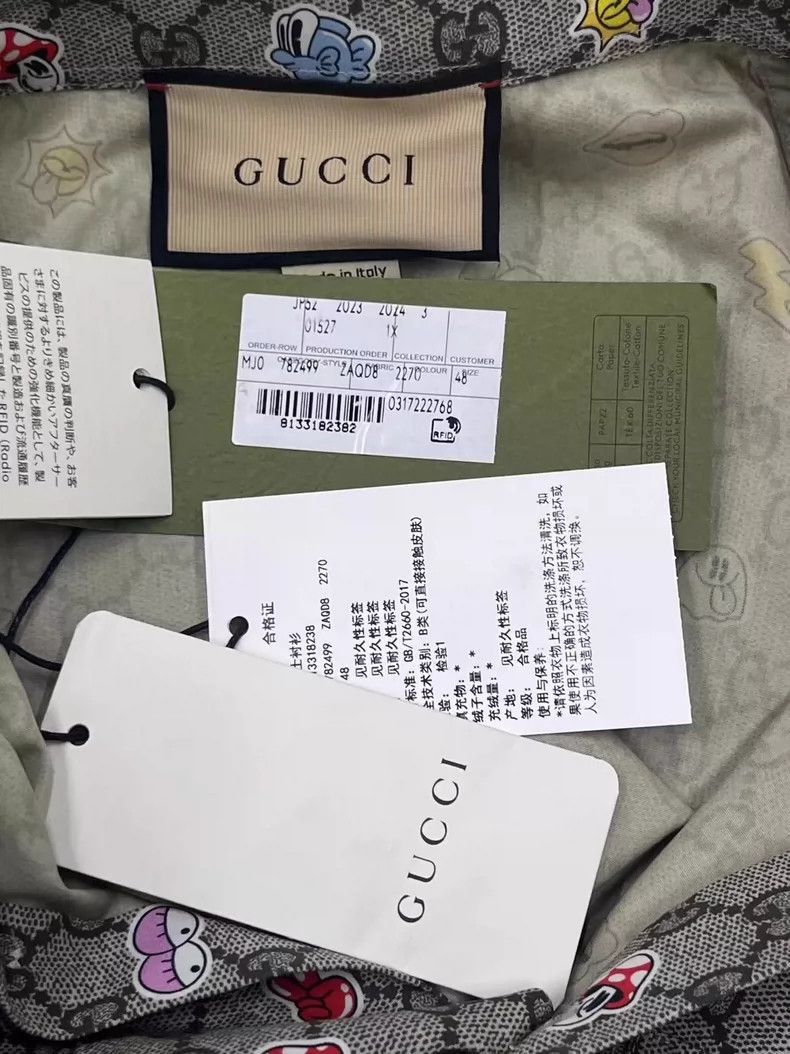 Gucci Gucci Printed Short Sleeve ButtonUp Shirt-2505 Size US L / EU 52-54 / 3 - 5 Thumbnail