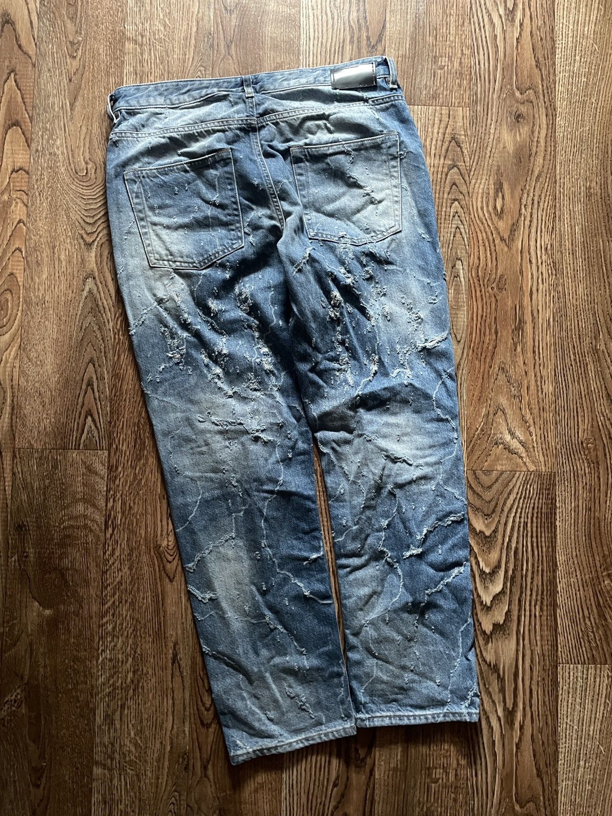 Diesel Diesel Black Gold Distressed Flared Denim Jeans Size US 28 / EU 44 - 7 Thumbnail