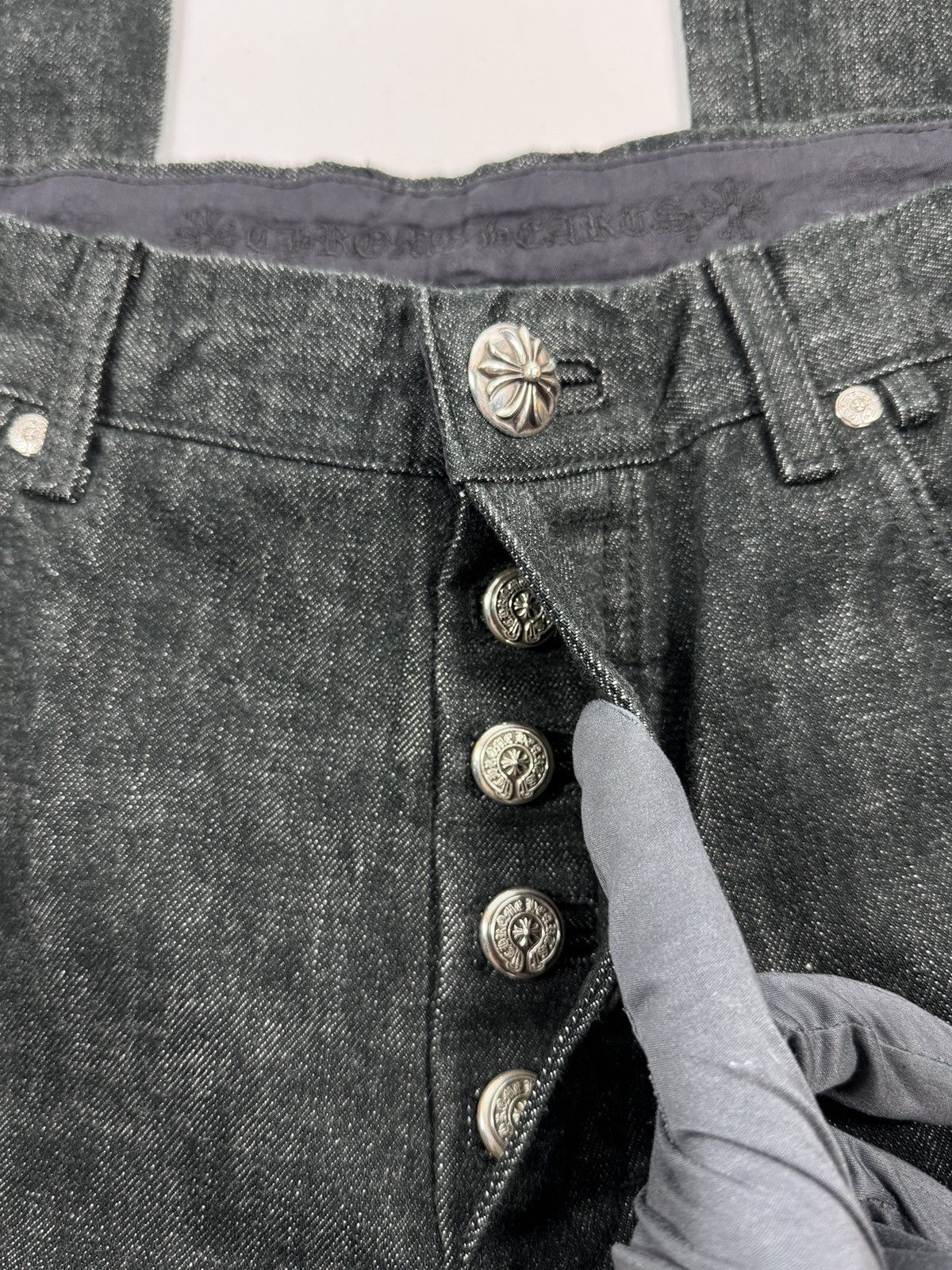 Chrome Hearts LEATHER STAR PATCH JEANS Size US 36 / EU 52 - 7 Thumbnail