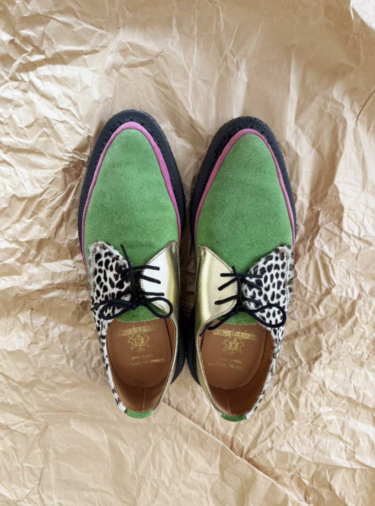 George Cox George Cox × Comme des Garçons leather shoes Size US 7 / EU 40 - 1 Thumbnail