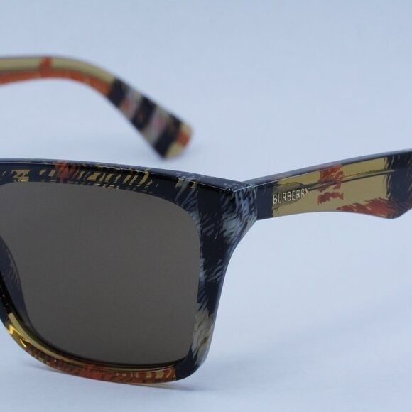 Burberry Burberry BE4434 414673 Sunglasses Check Sand Square Frame Size ONE SIZE - 11 Thumbnail