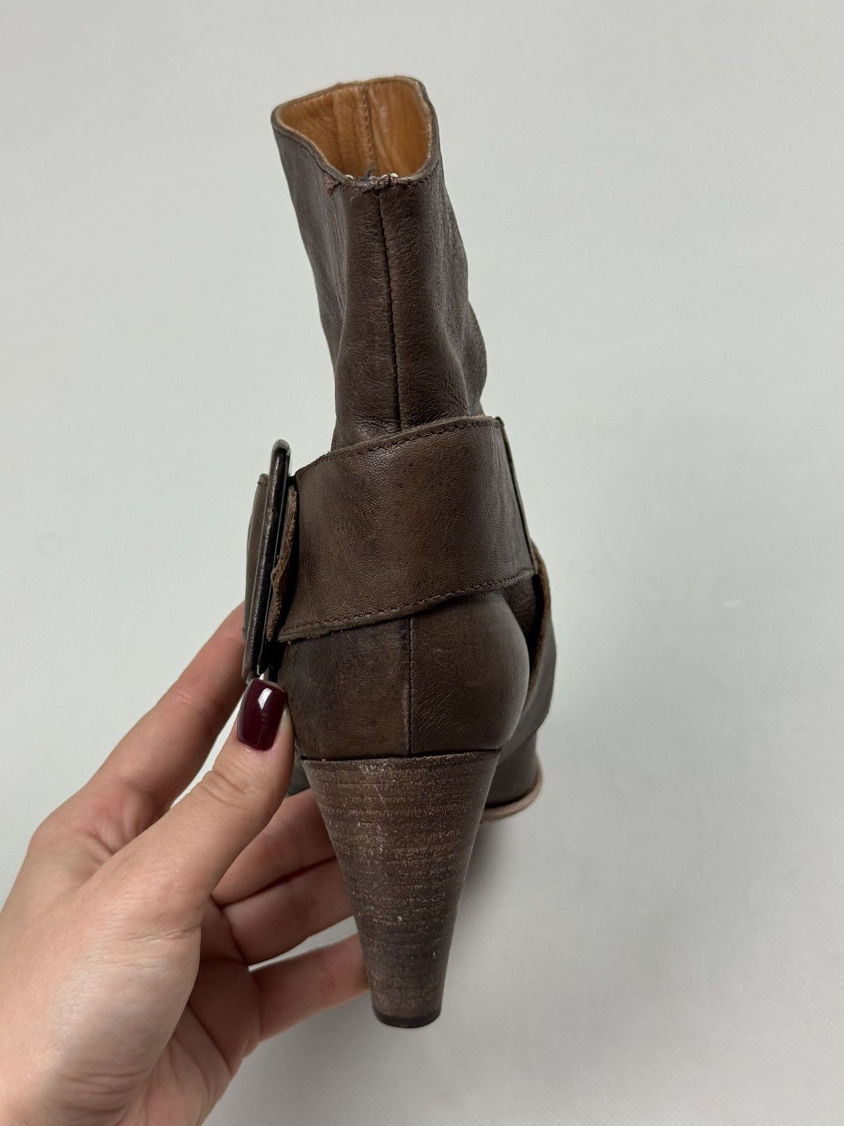 MoMA MOMA Ladies Leather Heeled Avant-Garde Boots Shoes Size 36 Size US 6 / IT 36 - 14 Thumbnail
