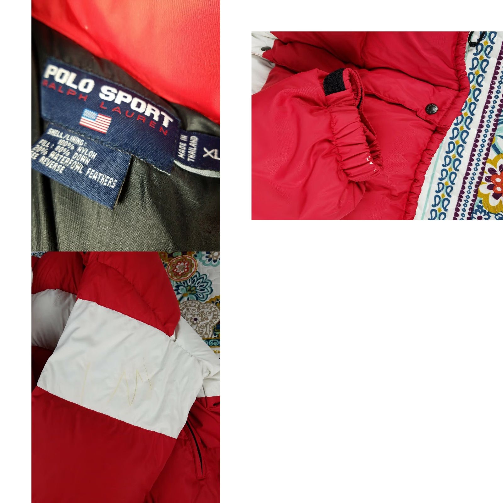 Vintage VINTAGE Ralph Lauren Polo Sport Arctic Challenge Down Puffer Jacket Sz XL Red 90s Mens Size US XL / EU 56 / 4 - 8 Thumbnail
