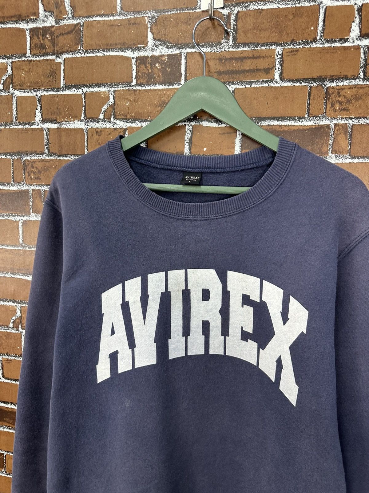 Avirex Vintage Avirex Spell Out Sun Faded Crewneck Z417 Size US L / EU 52-54 / 3 - 3 Thumbnail