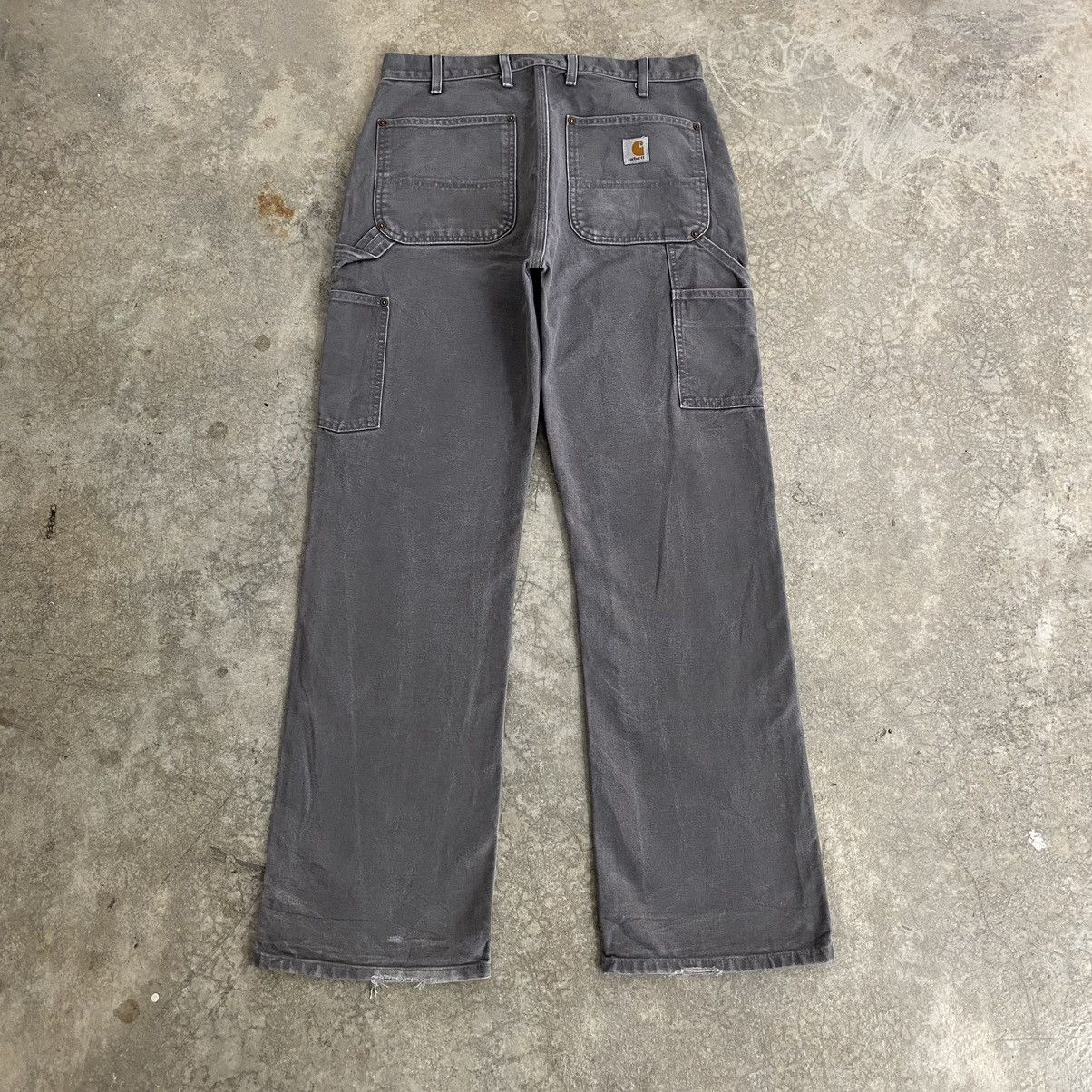 Carhartt × Vintage Vintage Carhartt Double Knee Gravel Grey Carpenter Pants Size US 32 / EU 48 - 14 Thumbnail