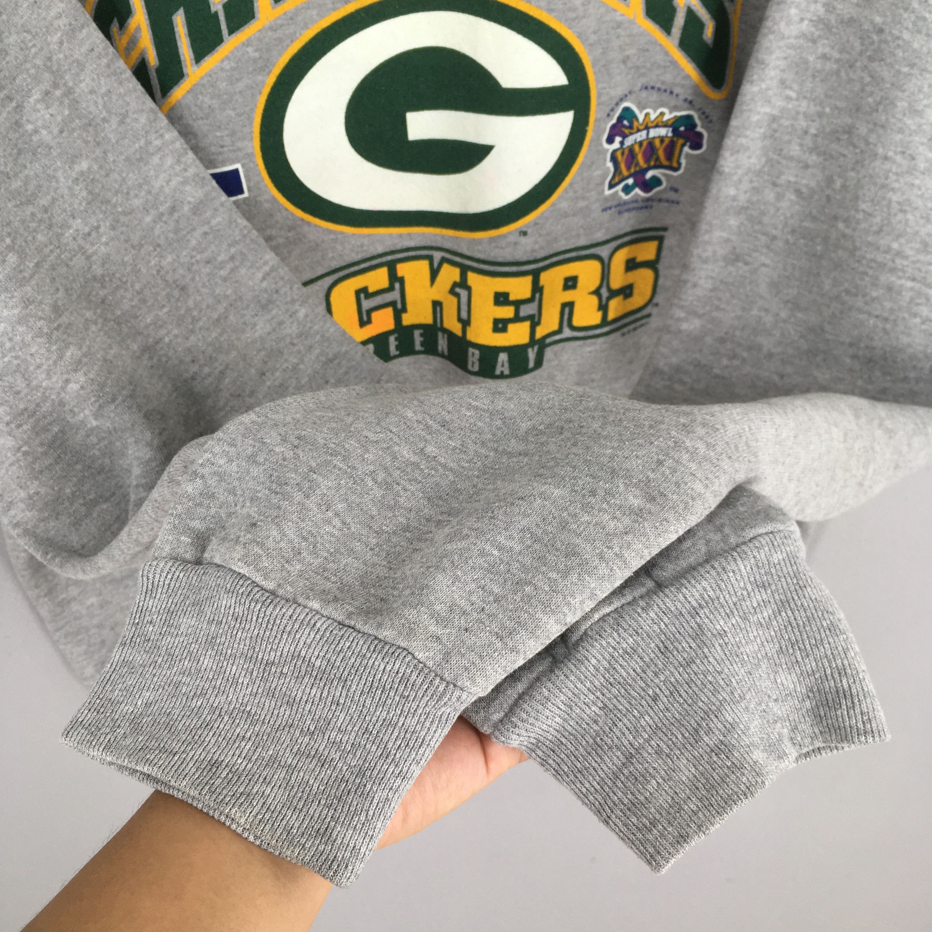 NFL × Vintage Vintage Green Bay Packers Football NFL Sweatshirt 2XLarge Size US XXL / EU 58 / 5 - 4 Thumbnail