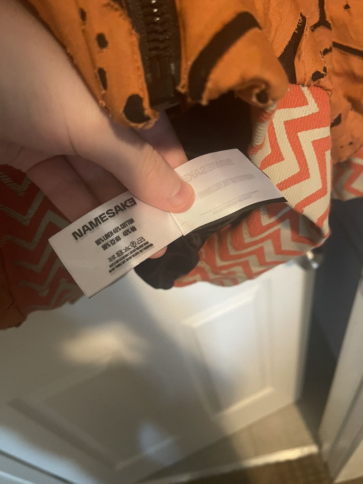 NAMESAKE Orange Giorgio Padded Paneled Bomber Jacket Size US M / EU 48-50 / 2 - 7 Thumbnail