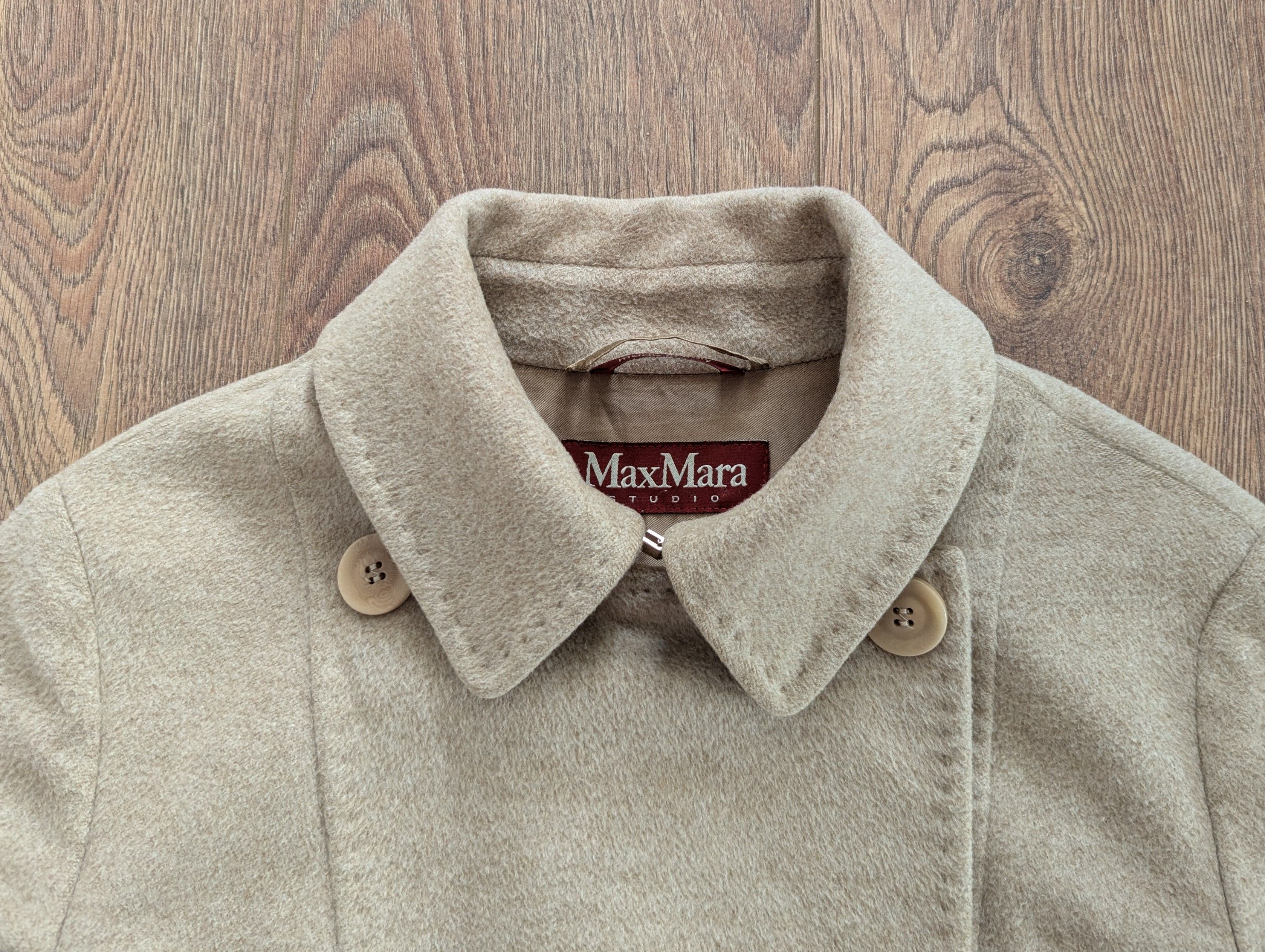 Max Mara MAX MARA Studio Double-Breasted Wool Coat MadeInItaly Luxury Size M / US 6-8 / IT 42-44 - 2 Thumbnail