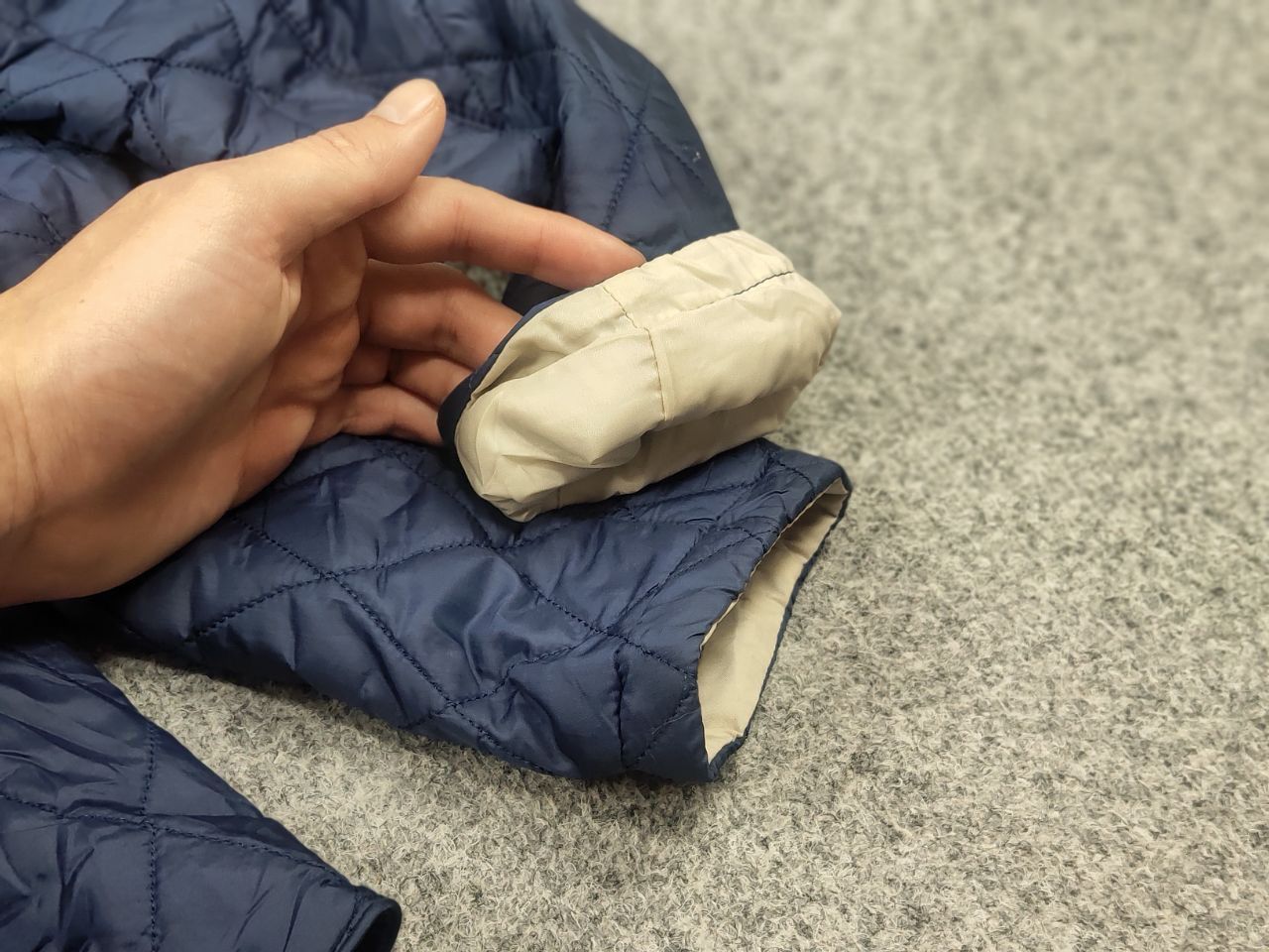 Barbour flyweight cavalry quilted Pocket Classic Zip jacket